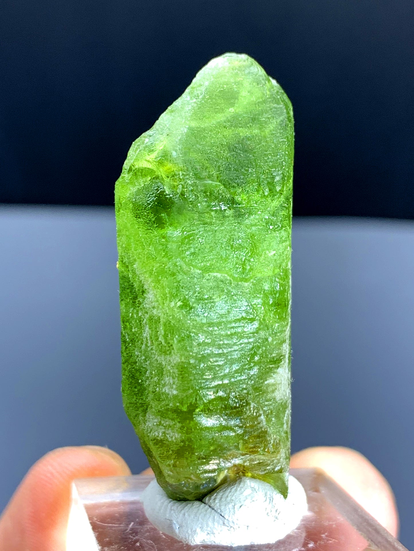 Green Peridot Crystal from Supat valley Pakistan - 25 gram