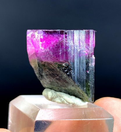 Natural Bicolor Tourmaline Crystal from Paprok Afghanistan - 79.45 carat
