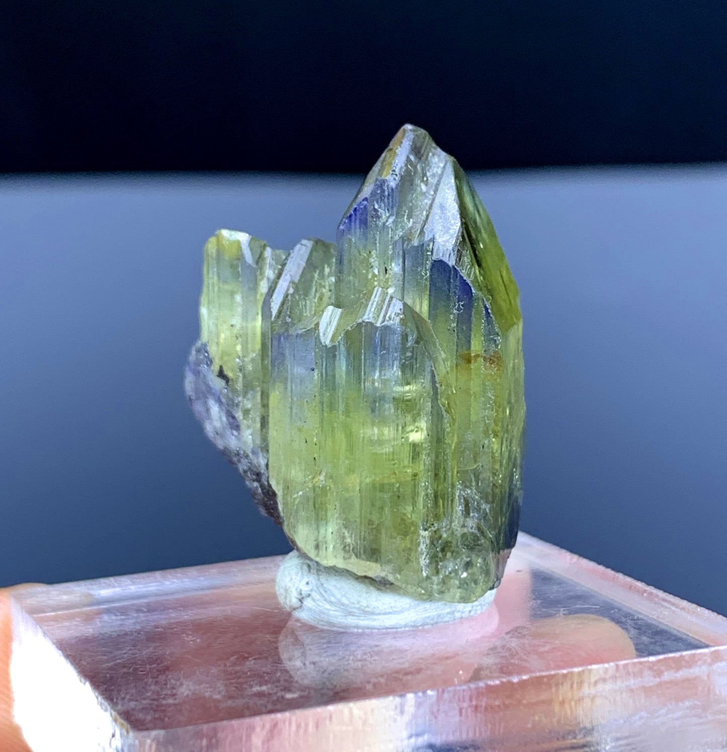 Natural Bicolor Tanzanite Crystal from Tanzania - 22 gram
