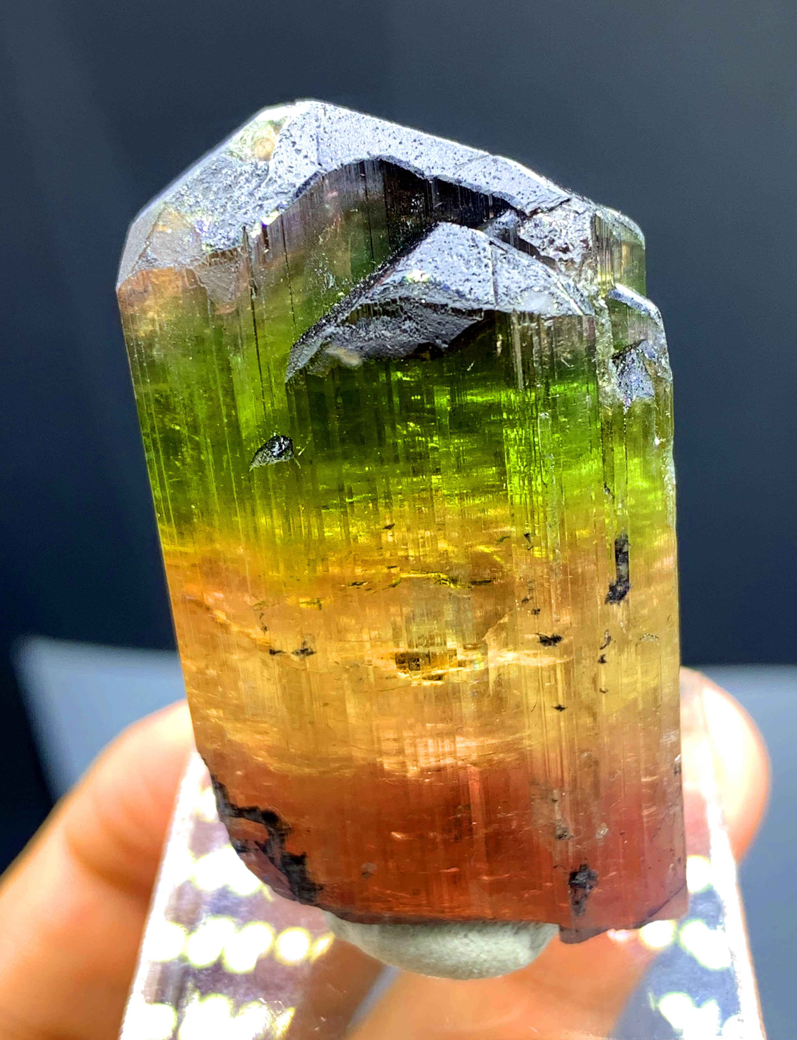 Multicolor Tourmaline Crystal from Afghanistan - 59 gram