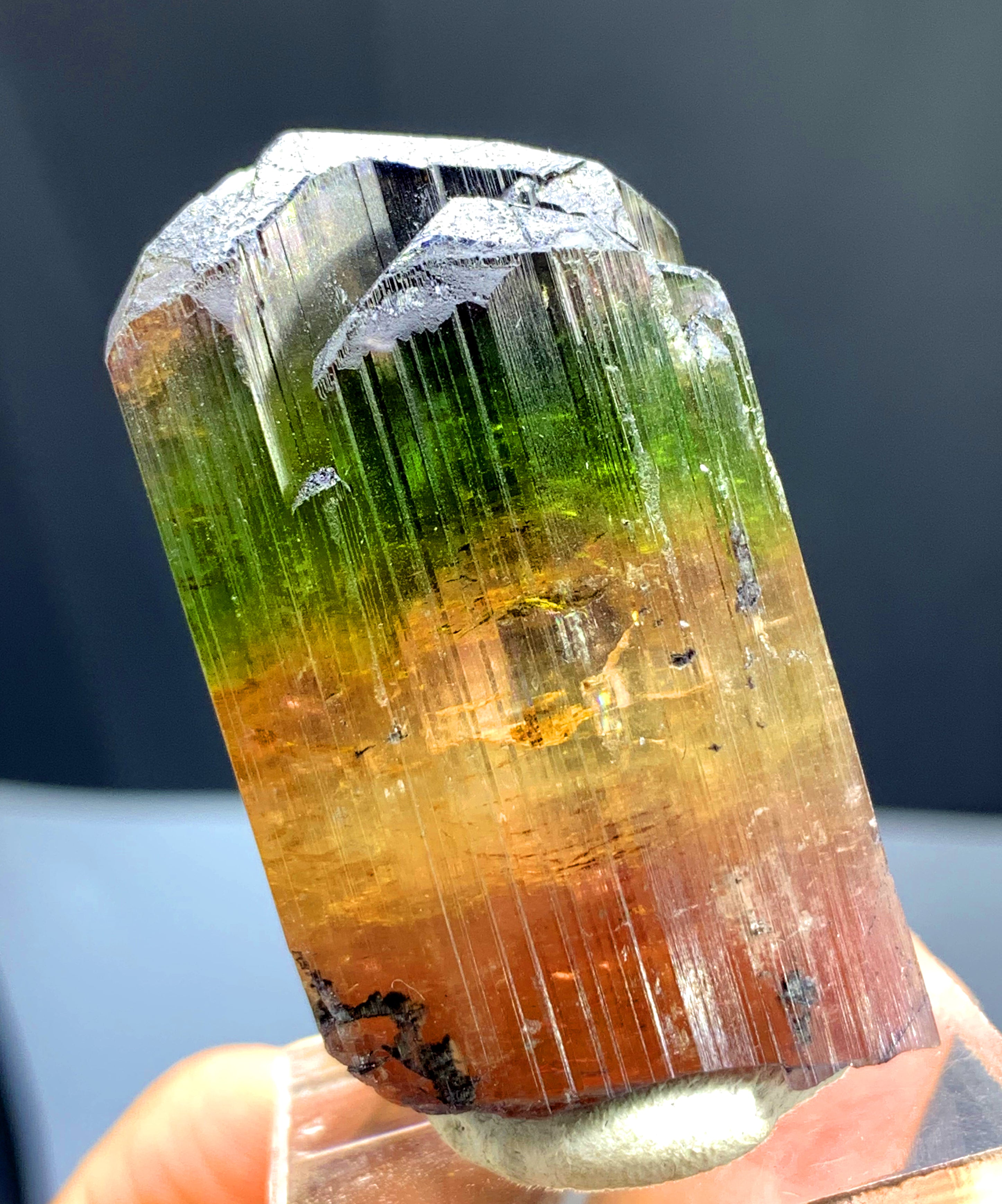 Multicolor Tourmaline Crystal from Afghanistan - 59 gram