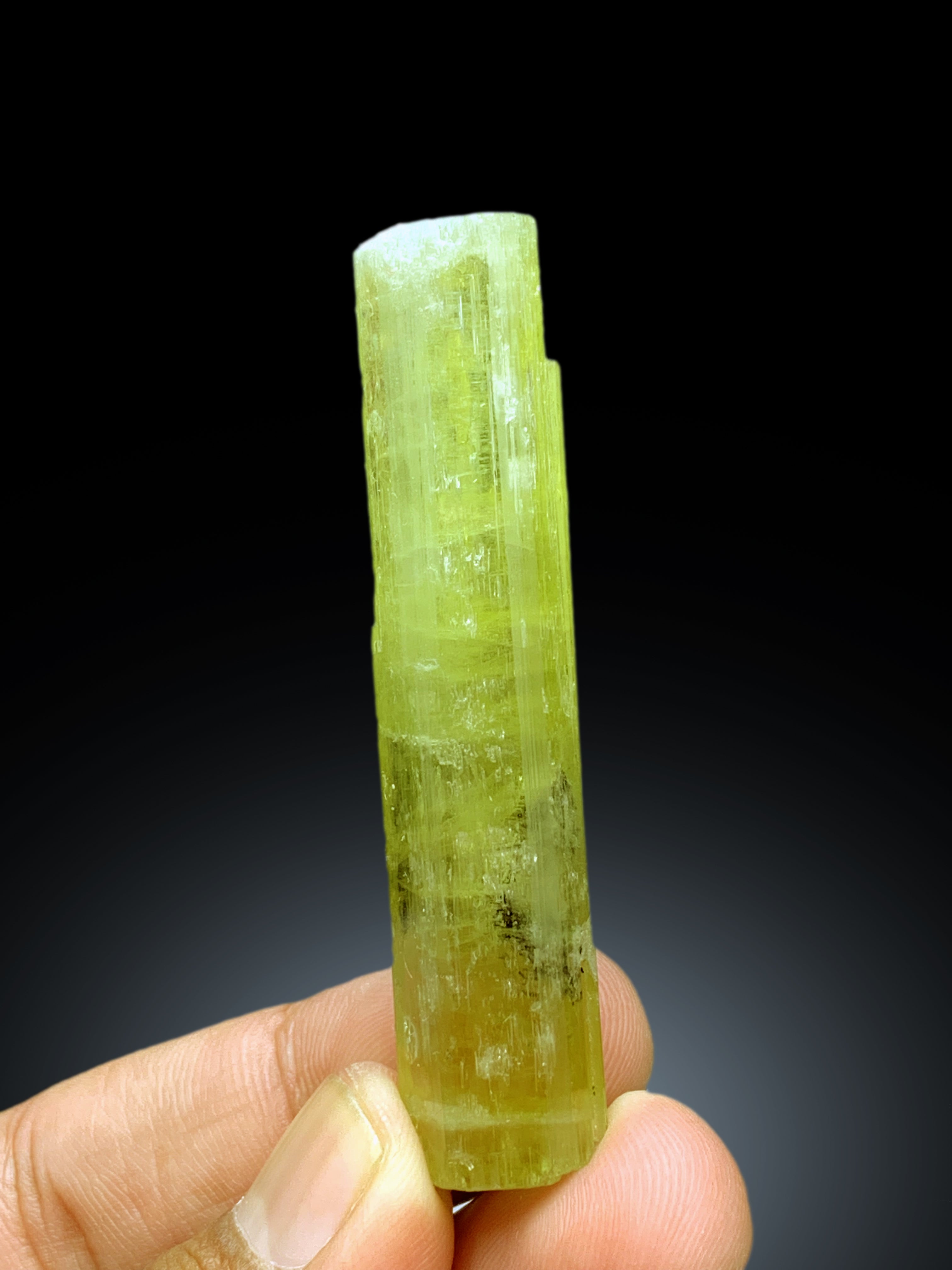 Natural Yellow Color Heliodor var Beryl Crystal from Pakistan - 22 gram