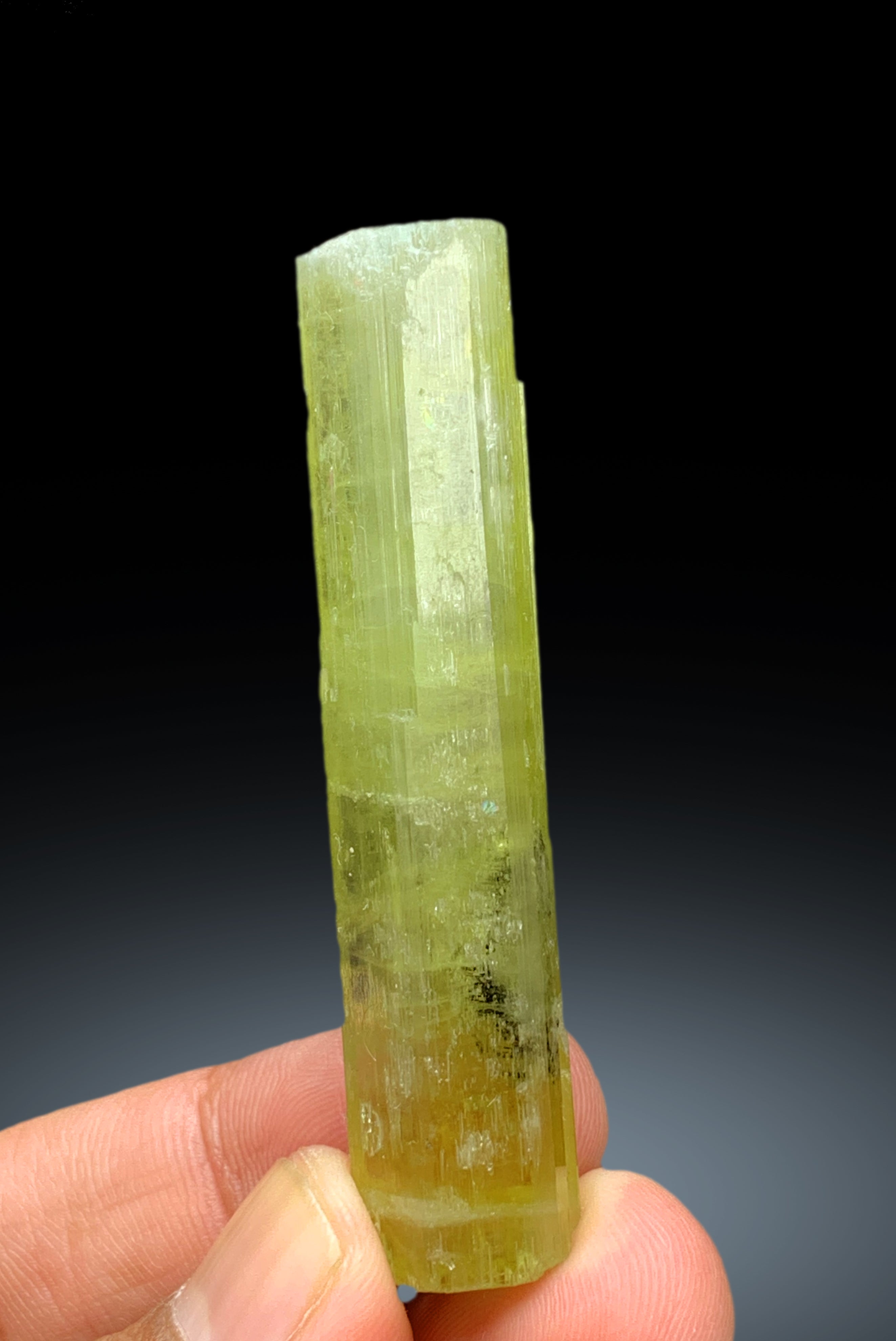 Natural Yellow Color Heliodor var Beryl Crystal from Pakistan - 22 gram