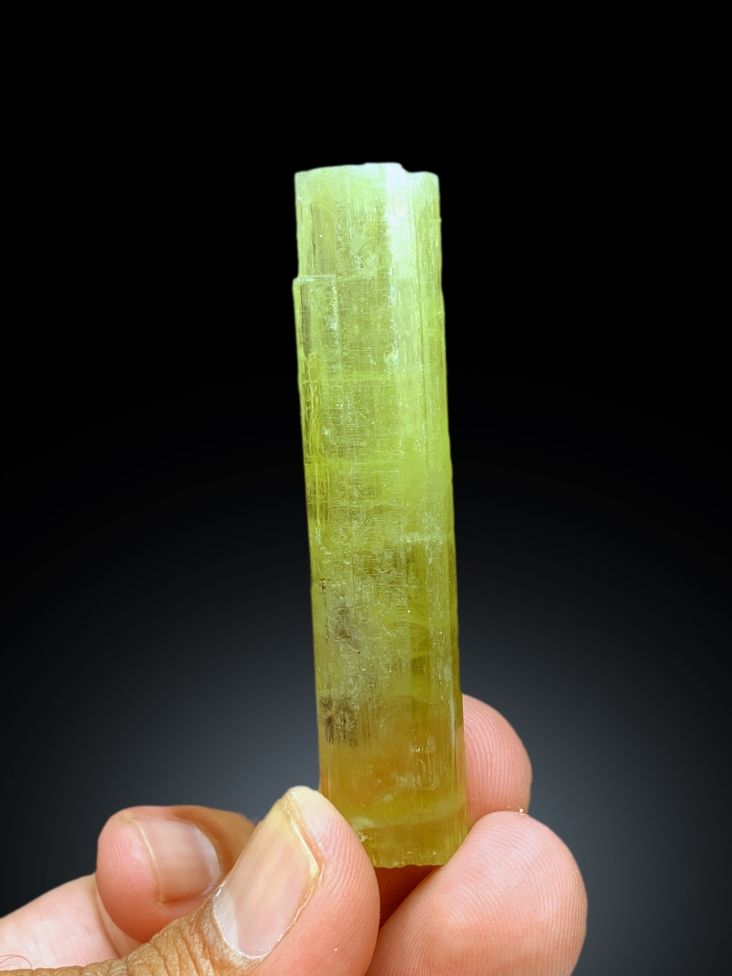 Natural Yellow Color Heliodor var Beryl Crystal from Pakistan - 22 gram