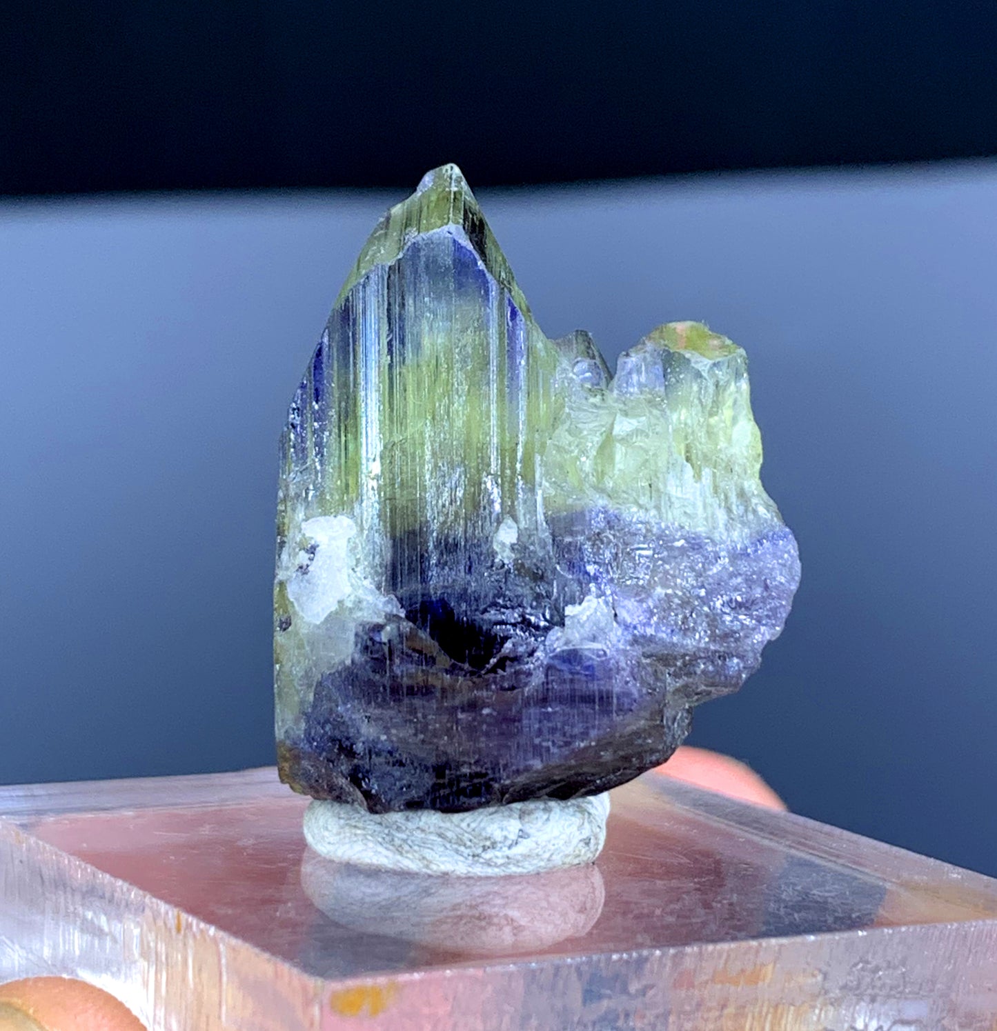 Natural Bicolor Tanzanite Crystal from Tanzania - 22 gram