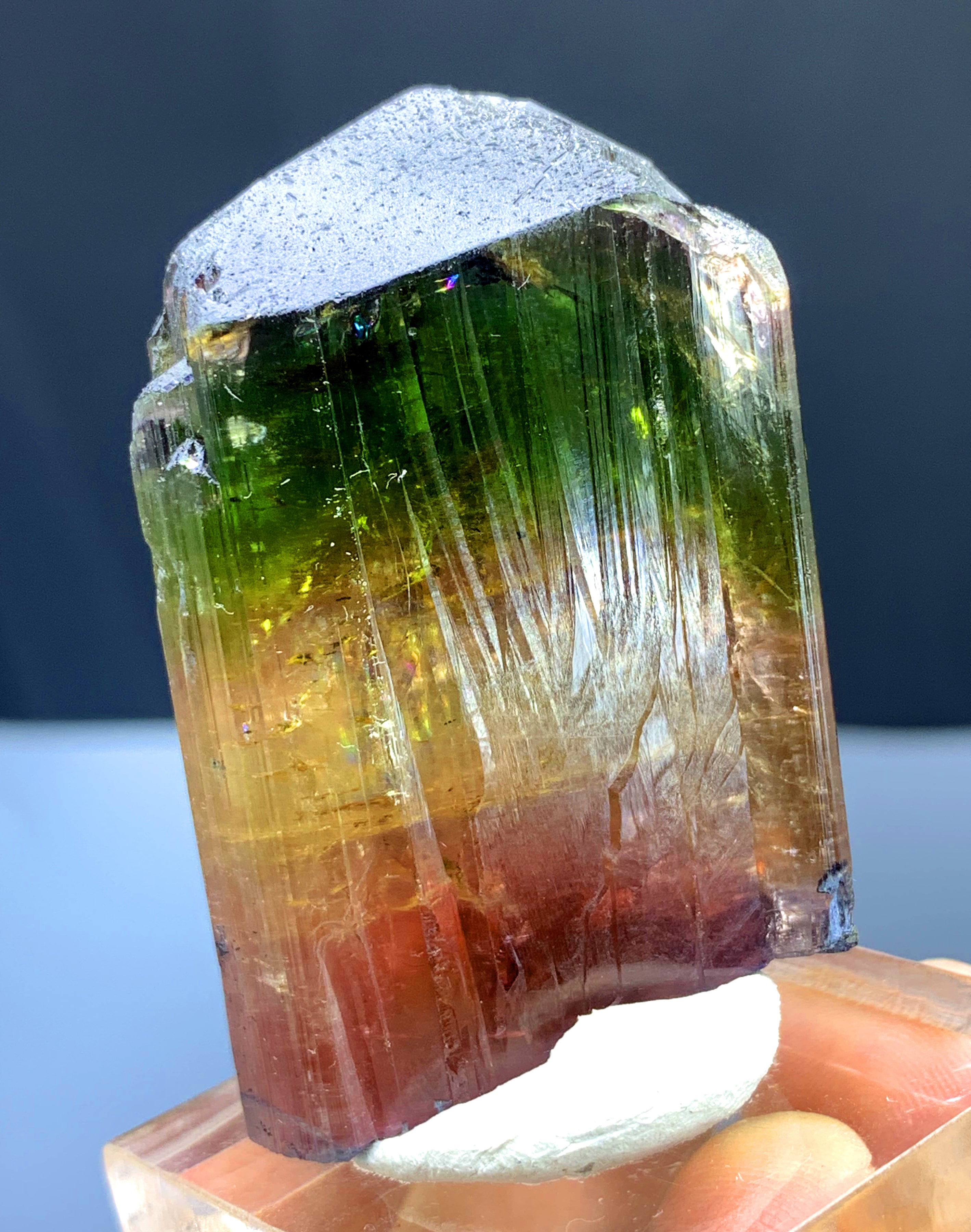 Multicolor Tourmaline Crystal from Afghanistan - 59 gram