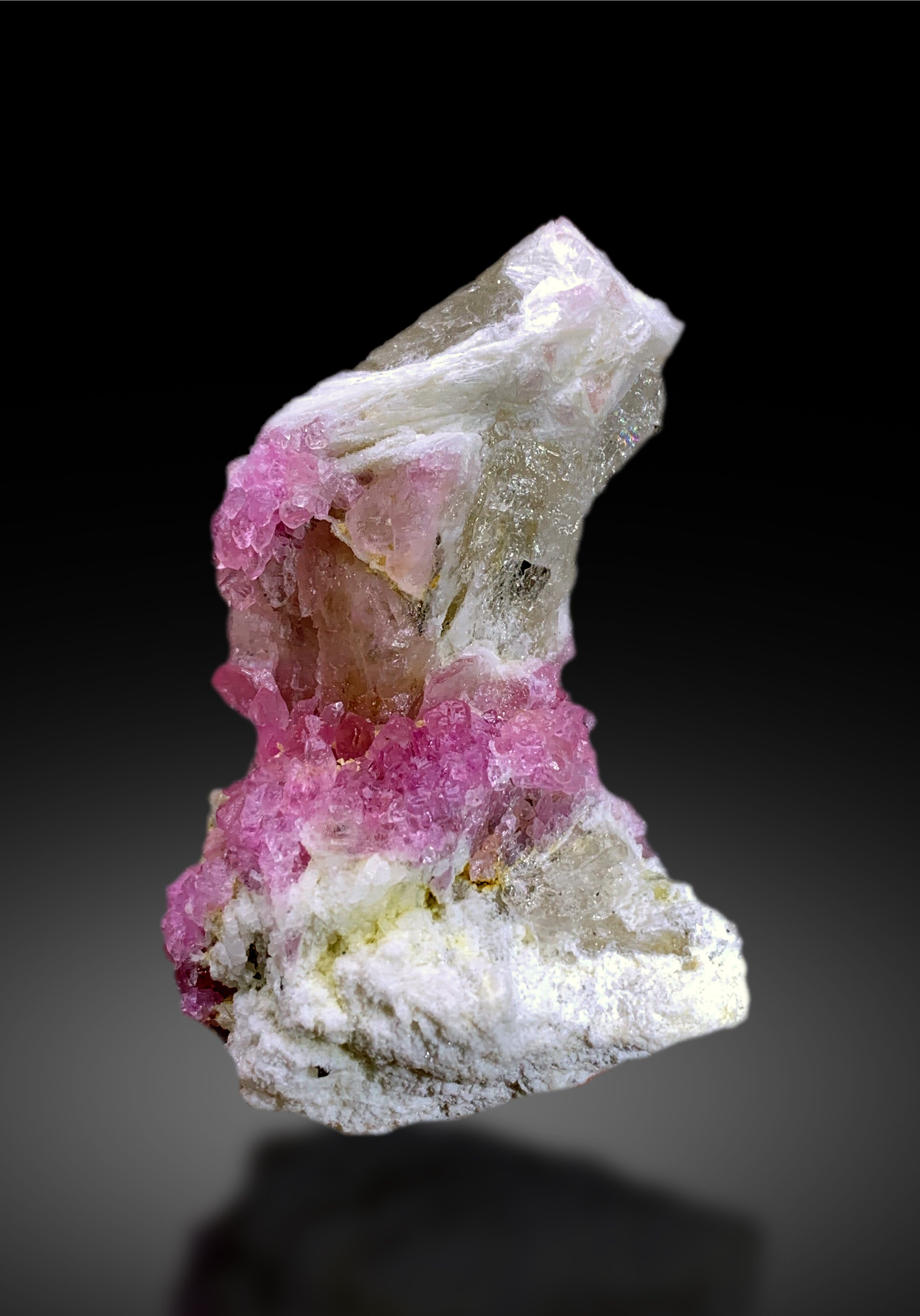 Crystallized Pink Rose Quartz on Matrix from Paprok Afghanistan - 59 gram