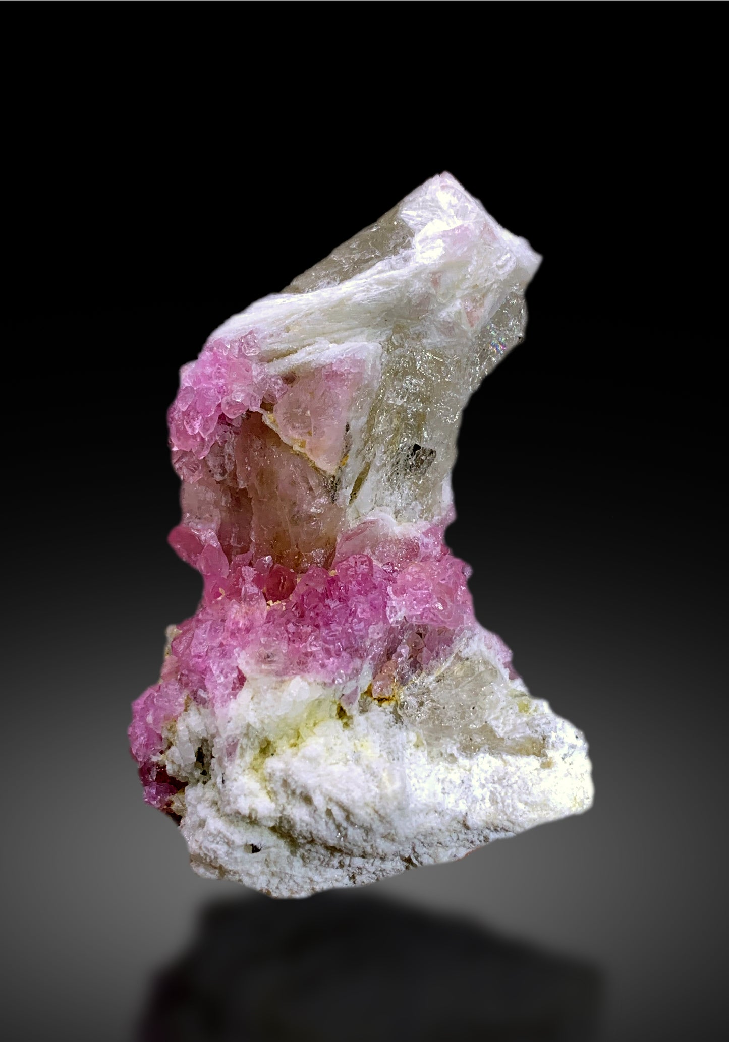 Crystallized Pink Rose Quartz on Matrix from Paprok Afghanistan - 59 gram