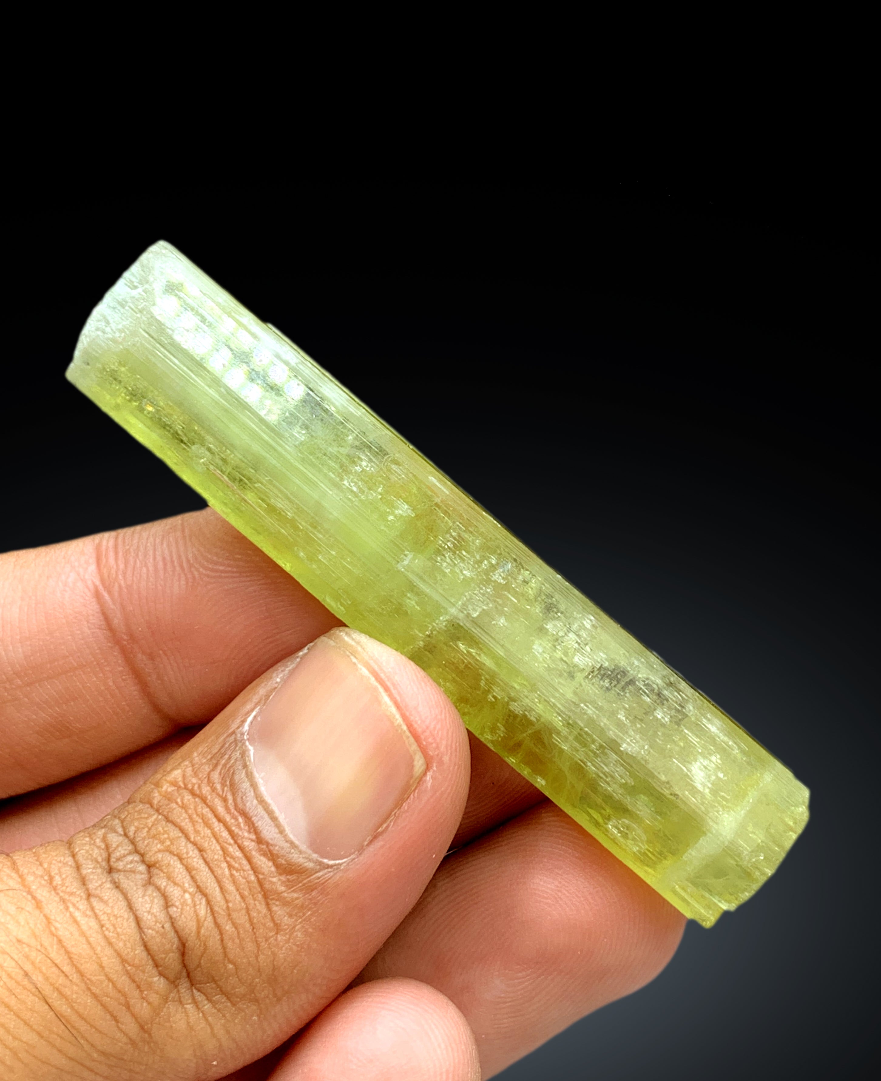 Natural Yellow Color Heliodor var Beryl Crystal from Pakistan - 22 gram