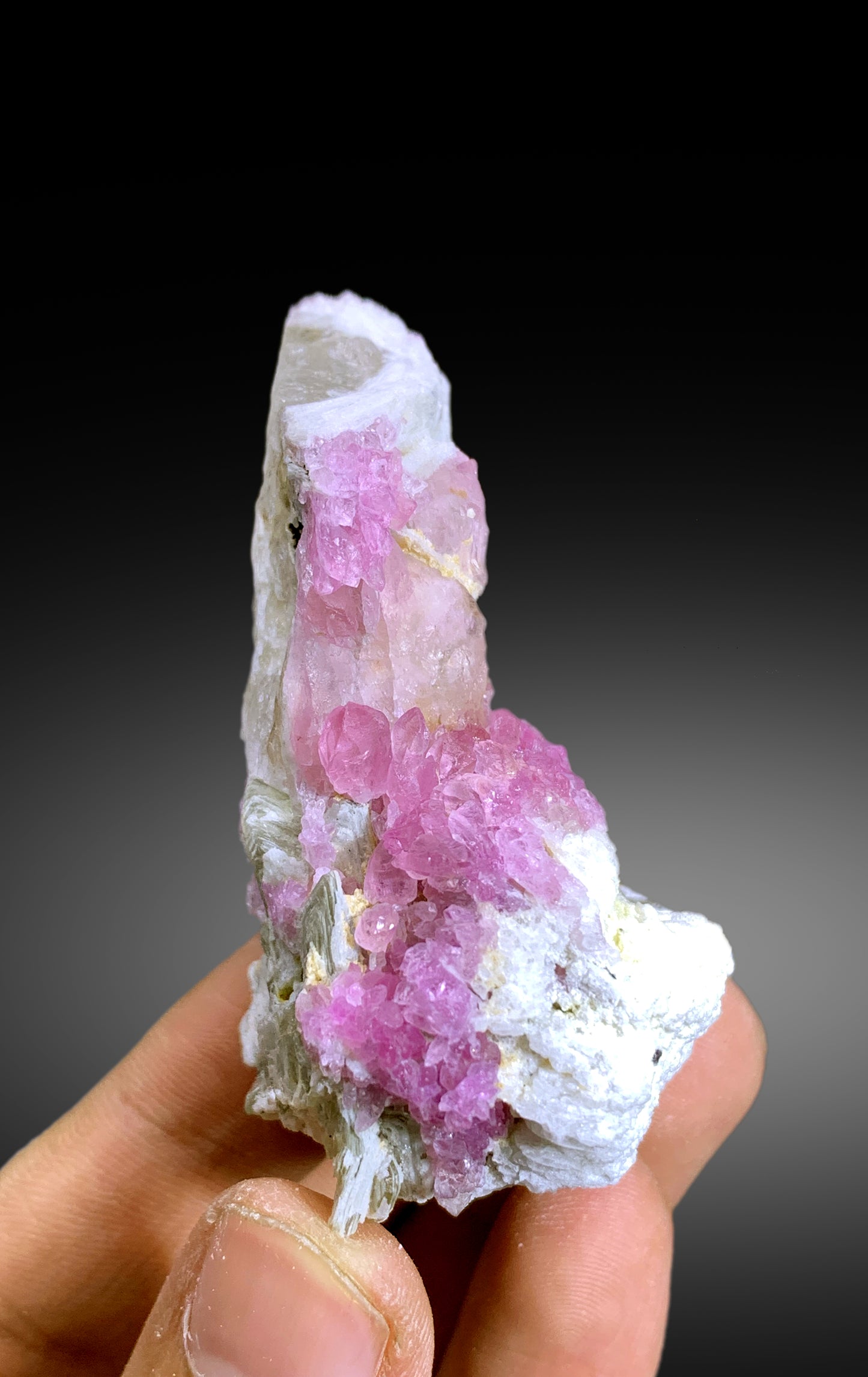 Crystallized Pink Rose Quartz on Matrix from Paprok Afghanistan - 59 gram
