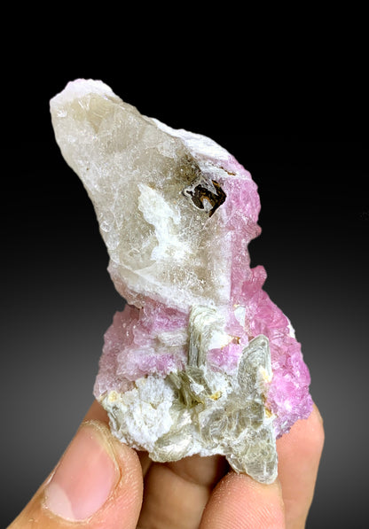 Crystallized Pink Rose Quartz on Matrix from Paprok Afghanistan - 59 gram