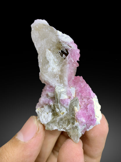 Crystallized Pink Rose Quartz on Matrix from Paprok Afghanistan - 59 gram