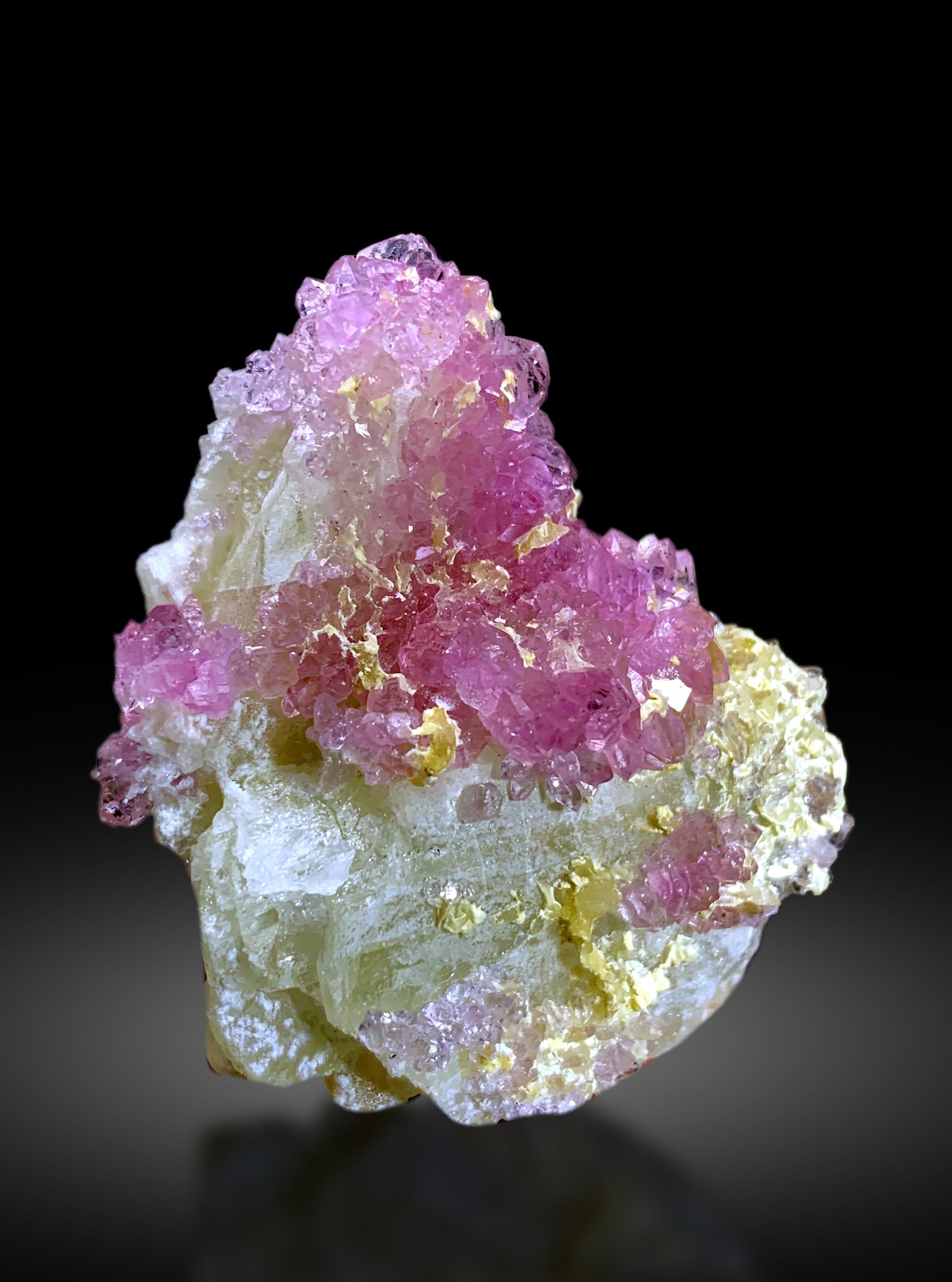 Crystallized Pink Rose Quartz on Matrix from Afghanistan - 41 gram