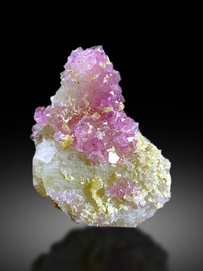 Crystallized Pink Rose Quartz on Matrix from Afghanistan - 41 gram