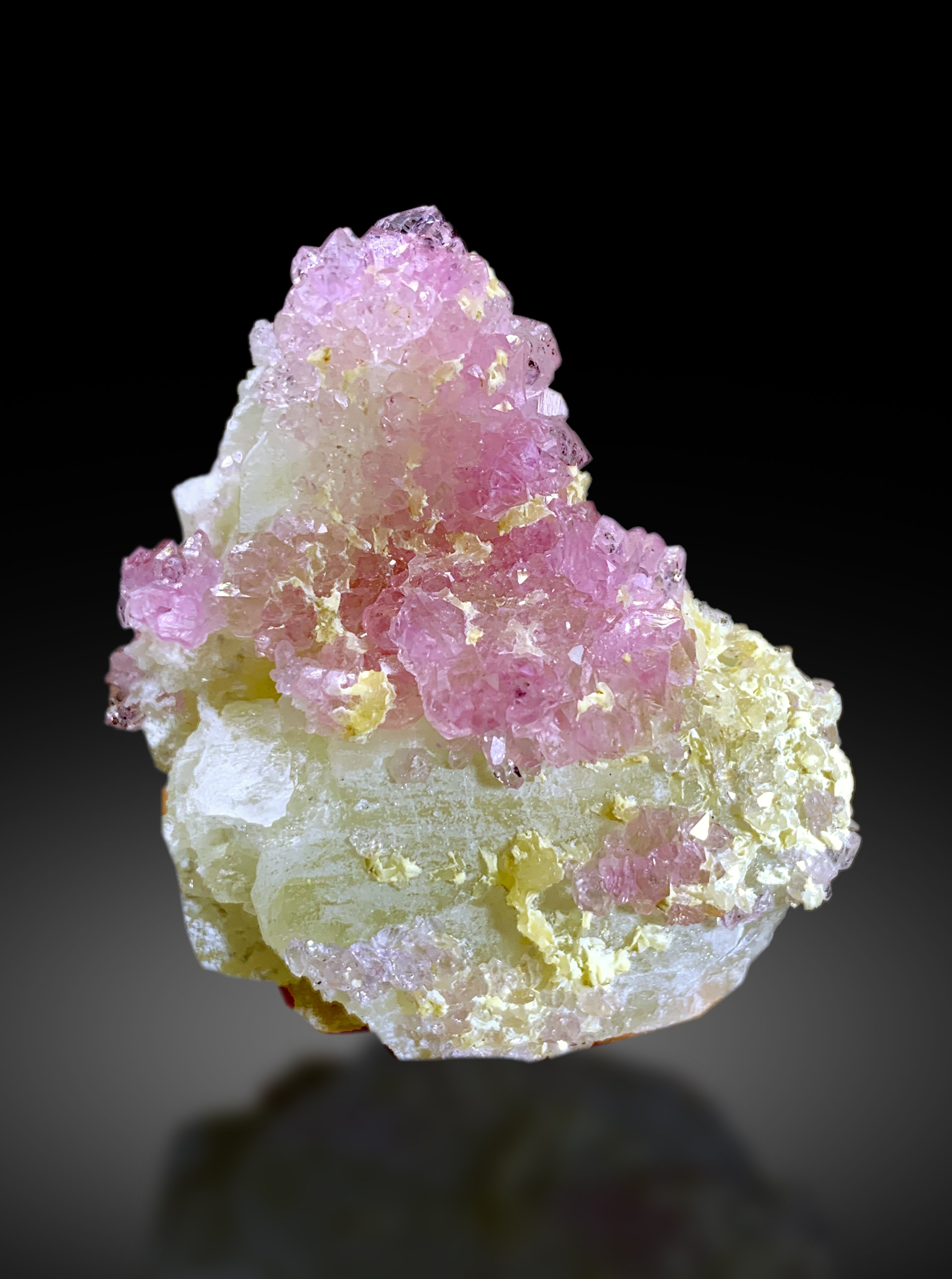 Crystallized Pink Rose Quartz on Matrix from Afghanistan - 41 gram