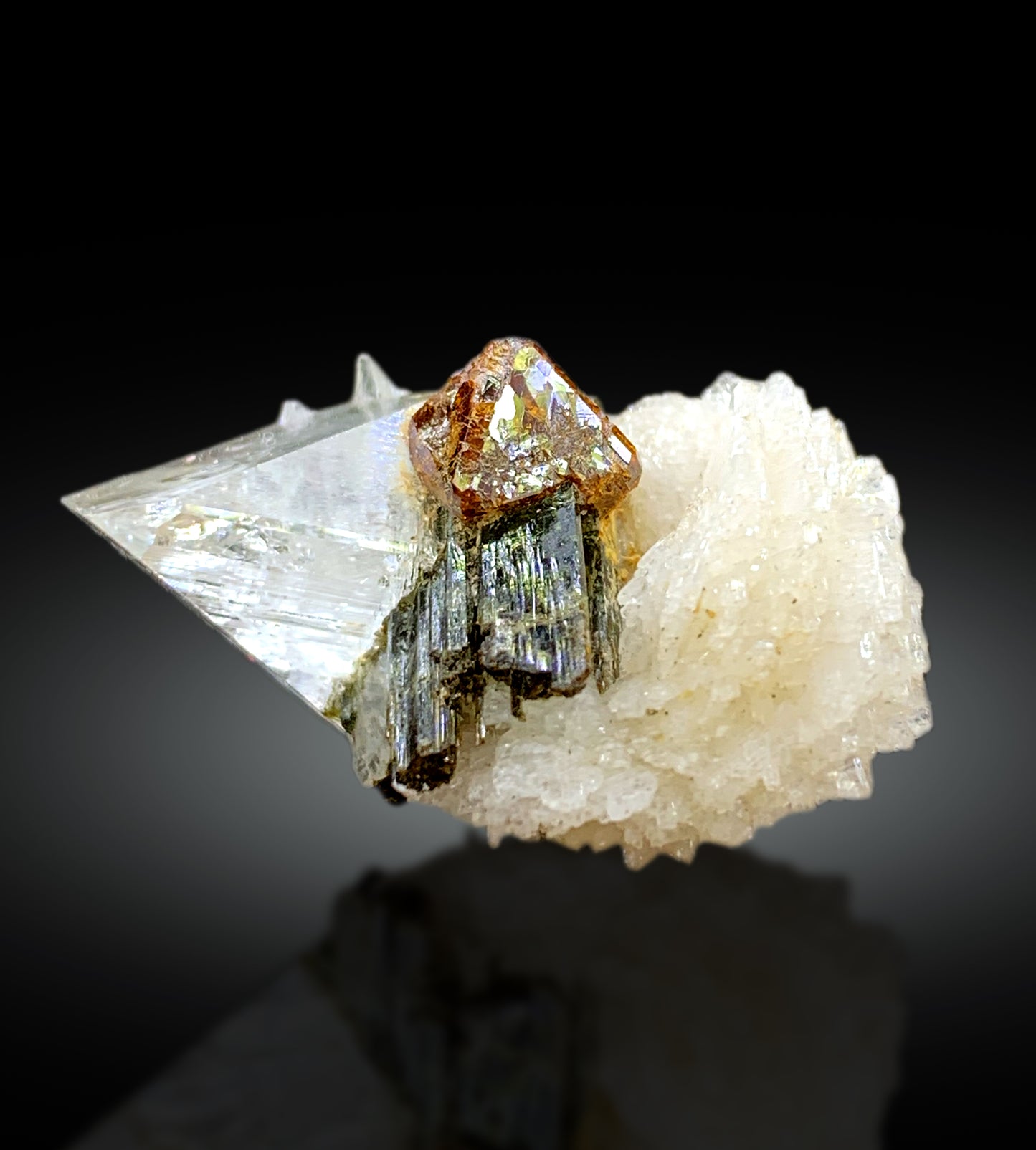 Rare Microlite with Topaz and Tourmaline from Skardu Pakistan - 60.85 carat