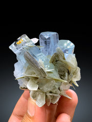 Aquamarine Crystals with Muscovite Mica from Pakistan, 143 gram