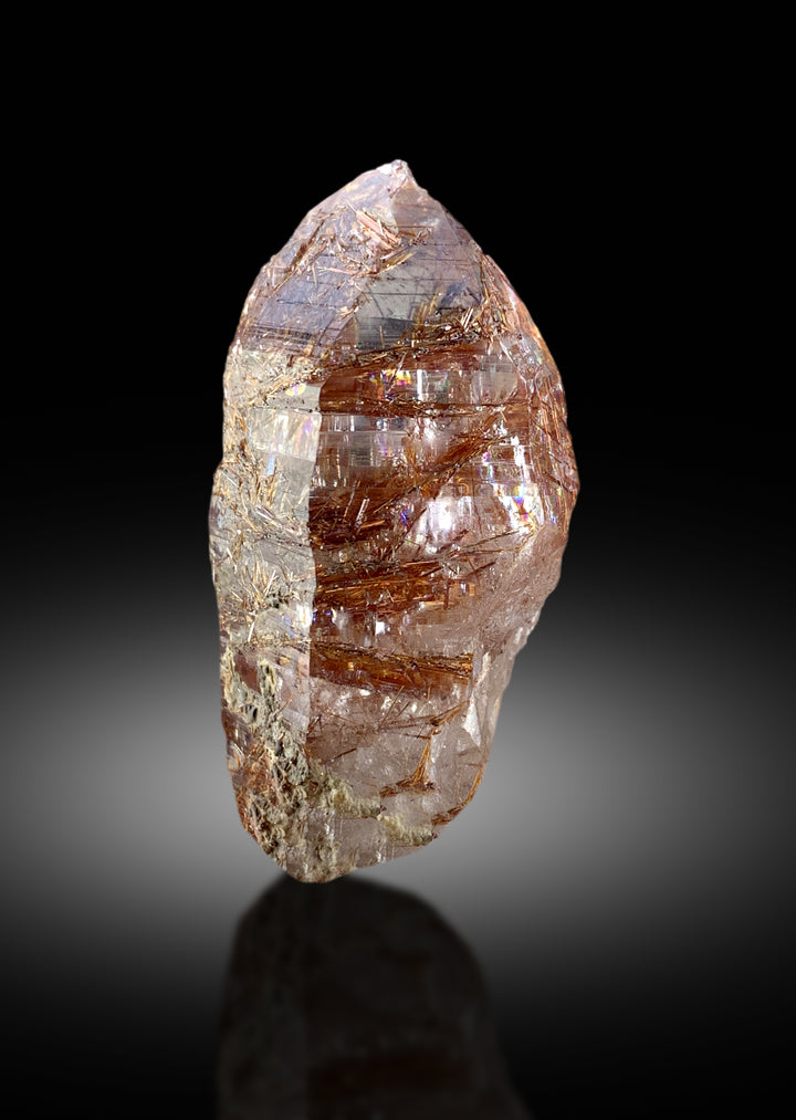 Natural Sagenite on Rutile Quartz, Sagenite Crystals. Rare Mineral, Crystal Specimen, Sagenite Alchuri, Shigar valley, Skardu Pakistan, 55 g