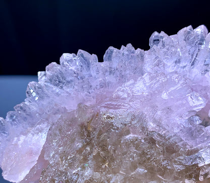 Crystallized Rose Quartz on Elestial Smoky Quartz from Paprok Afghanistan - 108 gram