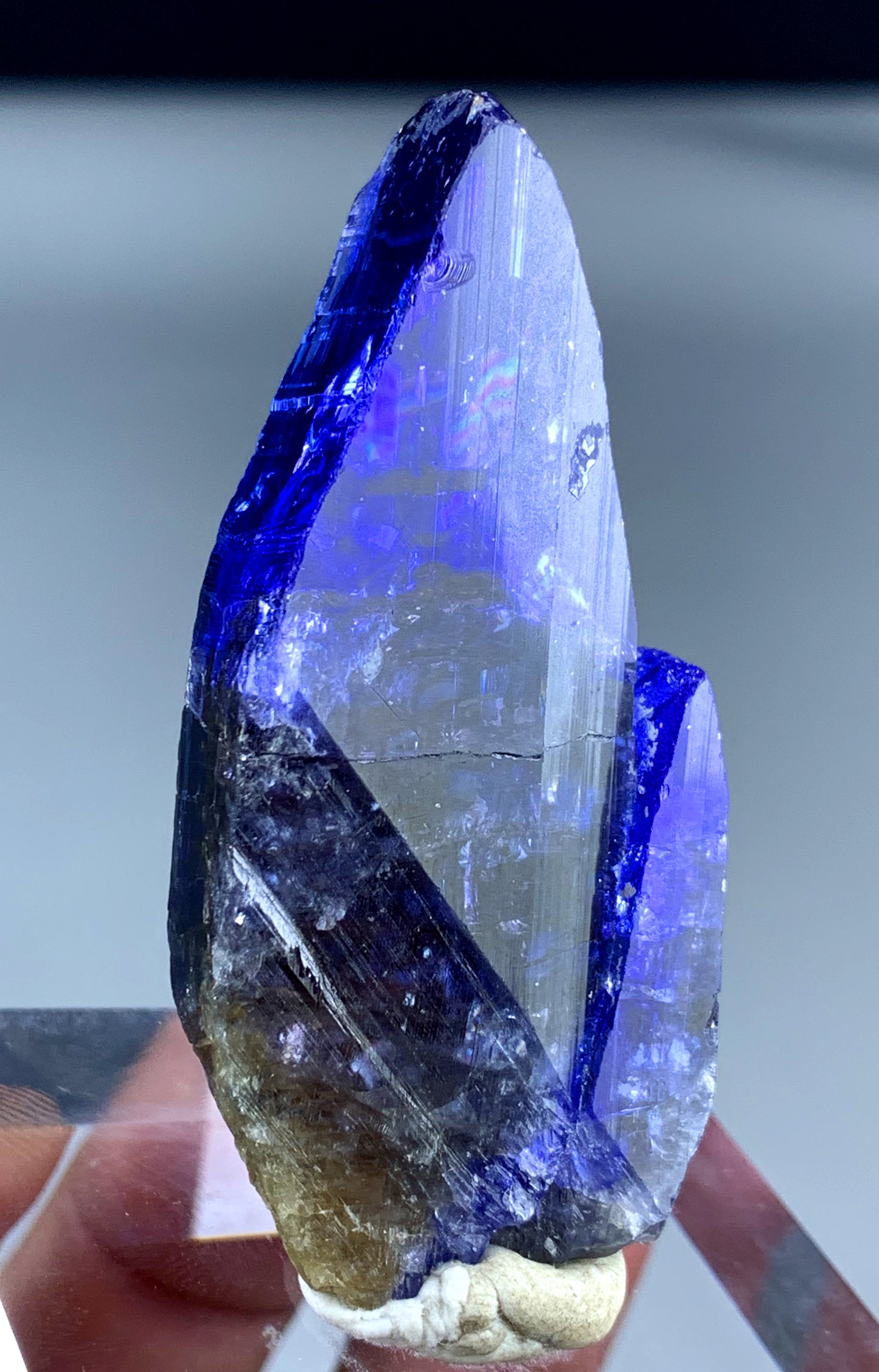Deep Blue Tanzanite Crystal, Terminated Tanzanite Stone, Crystal Specimen, Tanzanite Gemstone, Raw Mineral - 38 gram