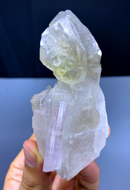 Natural Light Pink Tourmaline on Quartz from Afghanistan - 147 gram