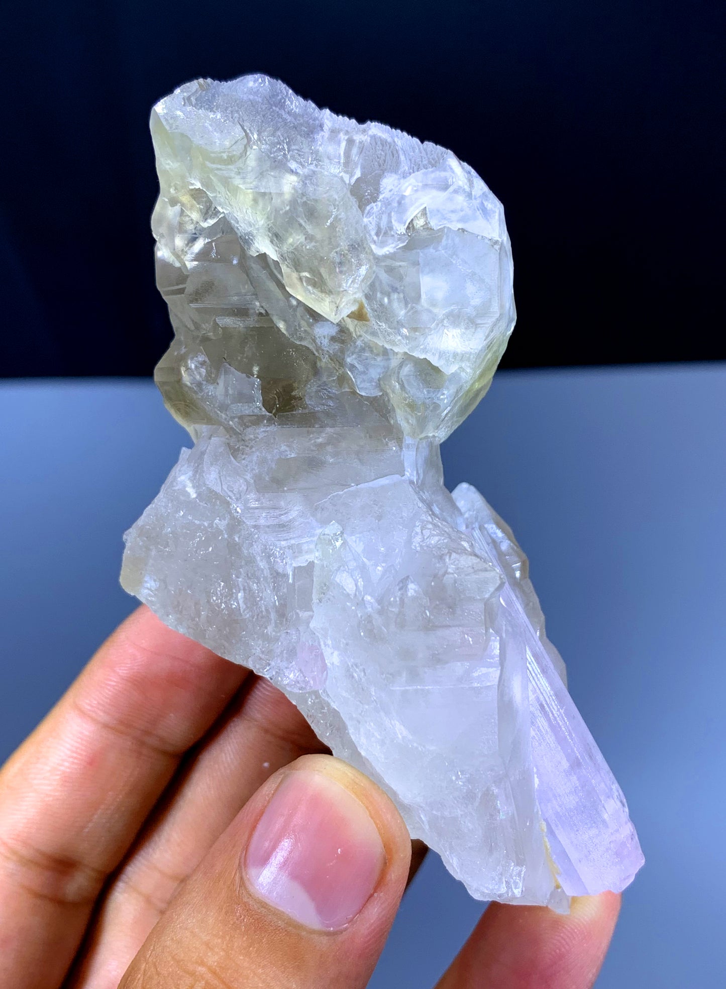 Natural Light Pink Tourmaline on Quartz from Afghanistan - 147 gram