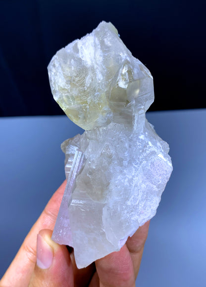 Natural Light Pink Tourmaline on Quartz from Afghanistan - 147 gram