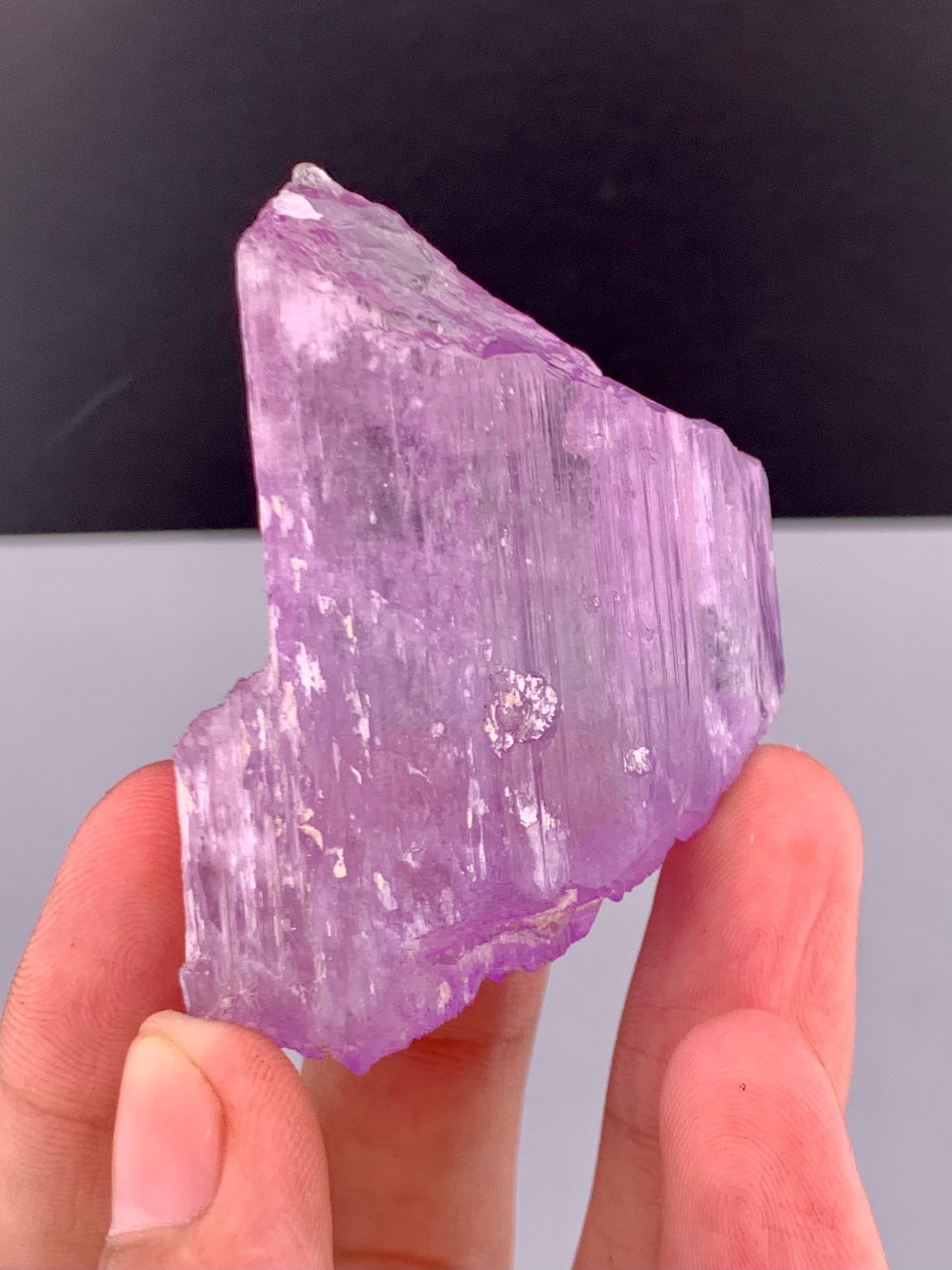 Pink Kunzite Crystal Form Afghanistan 75.66 Gram