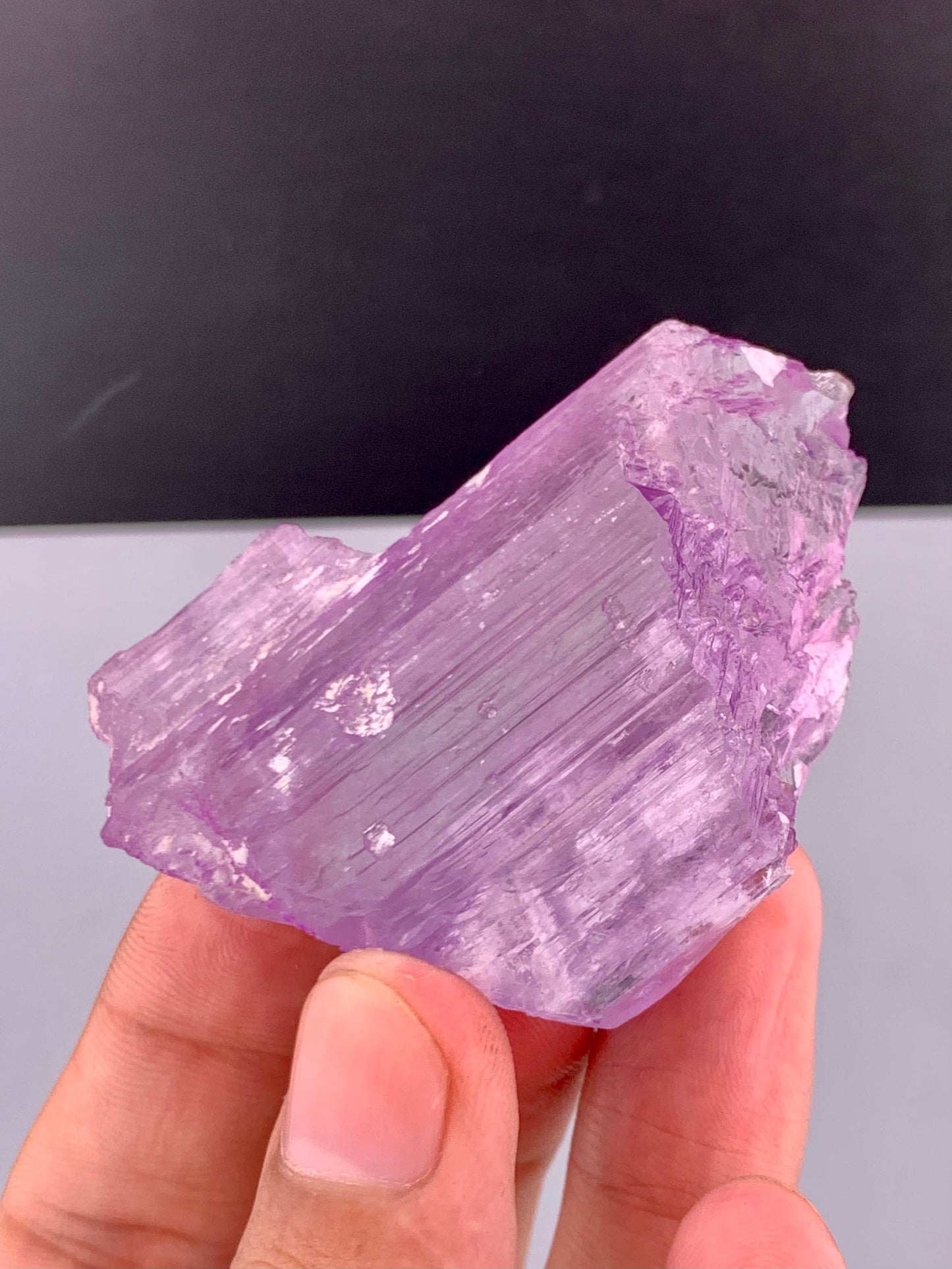 Pink Kunzite Crystal Form Afghanistan 75.66 Gram