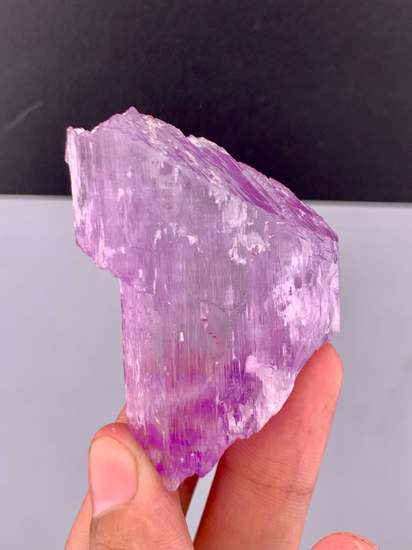 Pink Kunzite Crystal Form Afghanistan 75.66 Gram