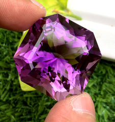 Fancy Asscher Cut Purple Color Amethyst Gemstone, Loose Gemstone, Amethyst Faceted Cut Stone - 82.40 CT