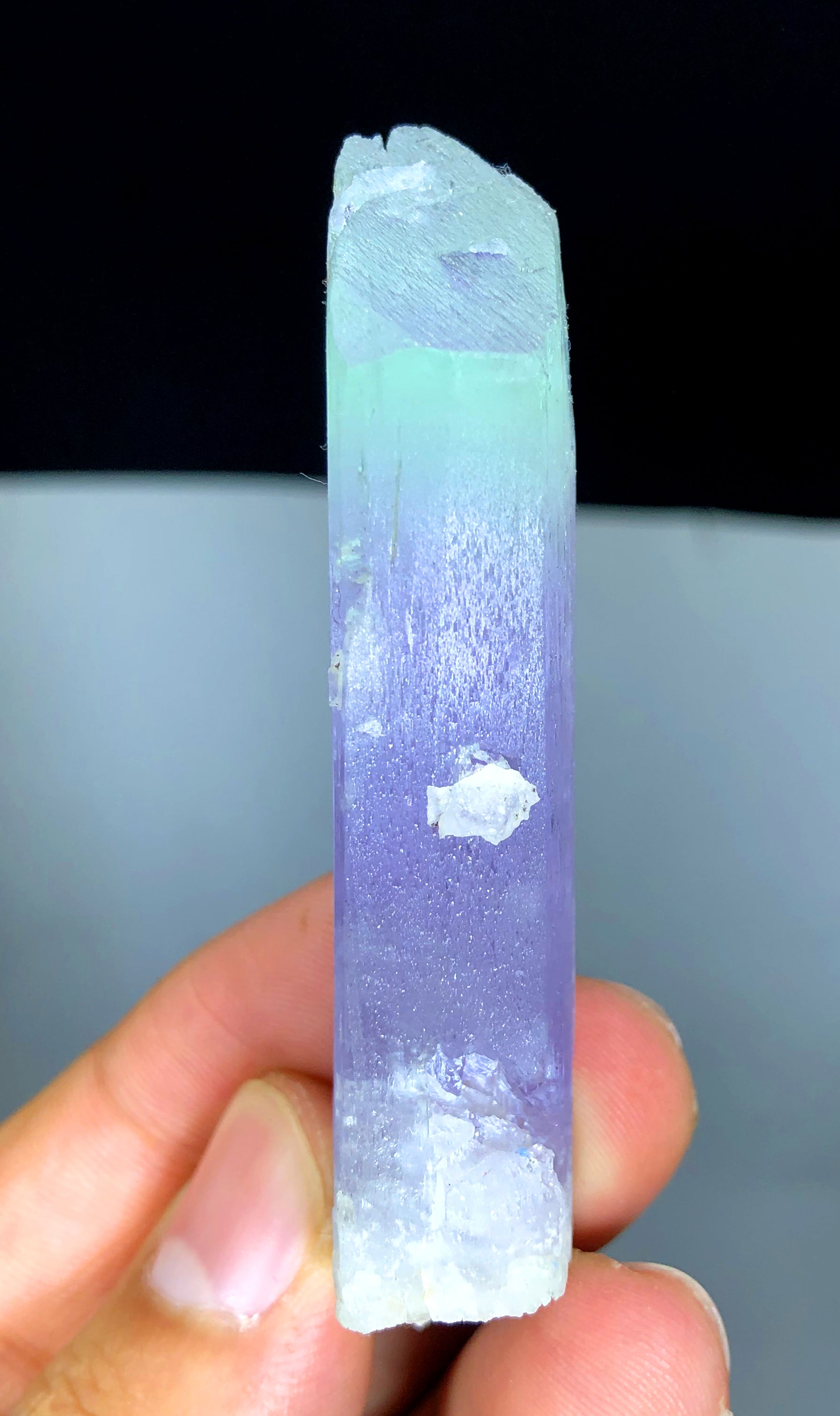 Natural Terminated Bicolor Kunzite Crystal, Spoduemne Kunzite, Kunzite Specimen, Kunzite from Afghanistan - 47 gram