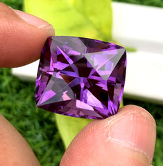 Fancy Cut Purple Color Amethyst Gemstone, Loose Gemstone, Amethyst Faceted Cut Stone - 29.55 CT