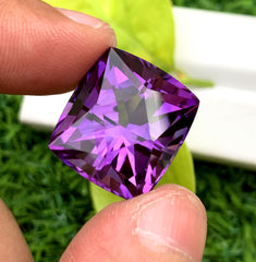 Fancy Cut Purple Color Amethyst Gemstone, Loose Gemstone, Amethyst Faceted Cut Stone - 29.55 CT