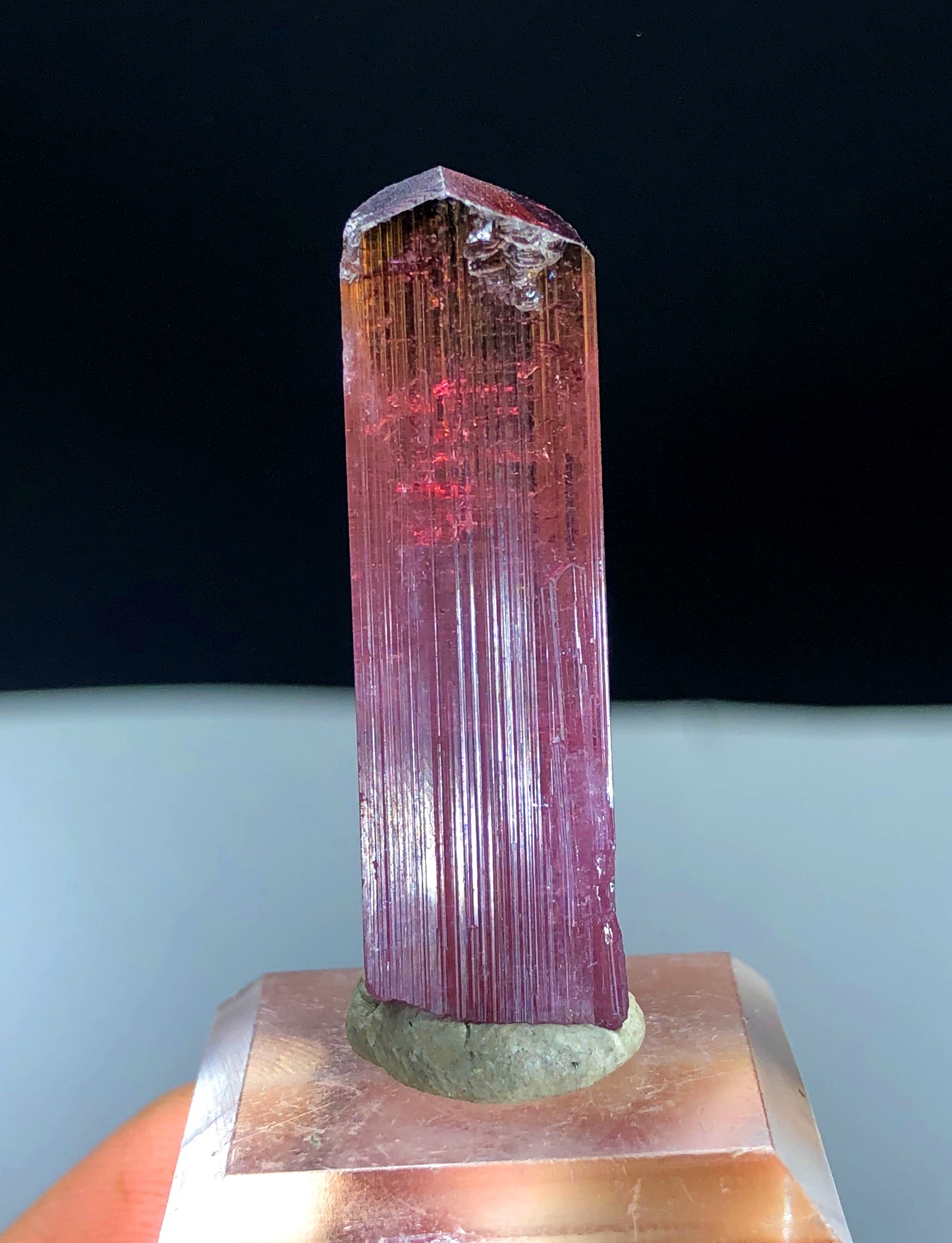 Natural Terminated Rubelite Tourmaline Crystal, Paprok Tourmaline, Tourmaline Gemstone, Crystal Specimen - 36.30 CT