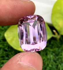 Cusshion Cut Pink Kunzite Gemstone, Loose Gemstone, Kunzite Faceted Cut Stone - 23.49 CT