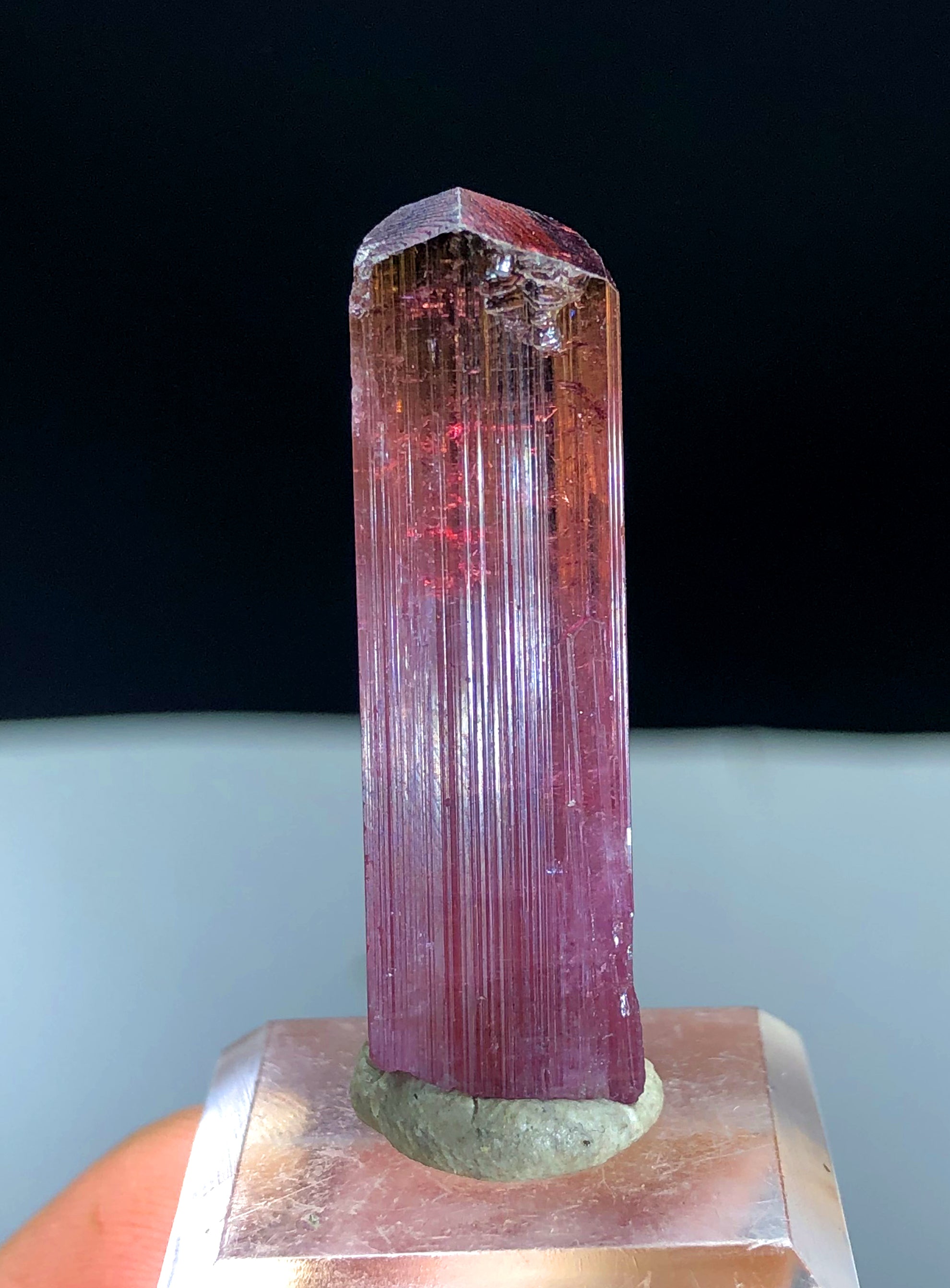 Natural Terminated Rubelite Tourmaline Crystal, Paprok Tourmaline, Tourmaline Gemstone, Crystal Specimen - 36.30 CT