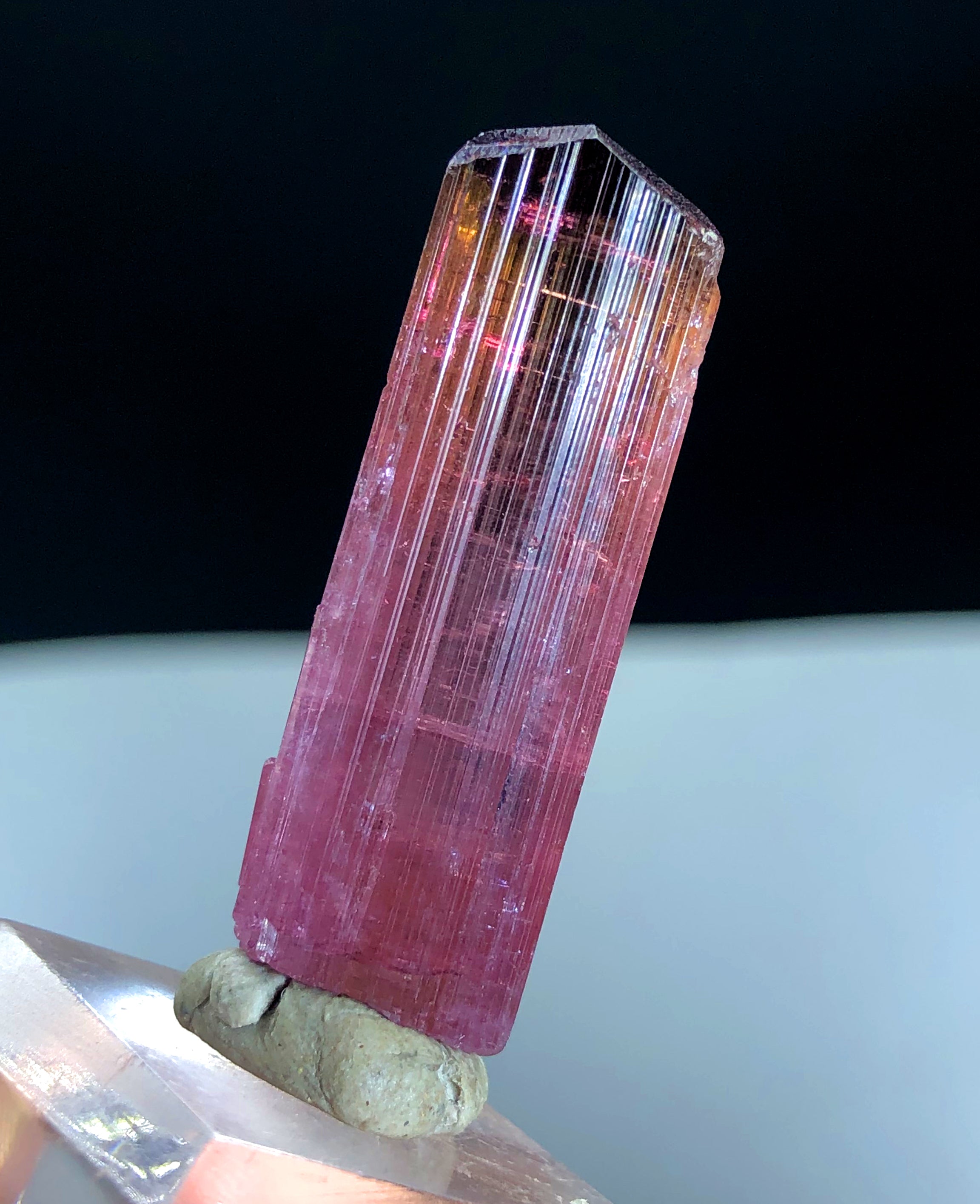 Natural Terminated Rubelite Tourmaline Crystal, Paprok Tourmaline, Tourmaline Gemstone, Crystal Specimen - 36.30 CT