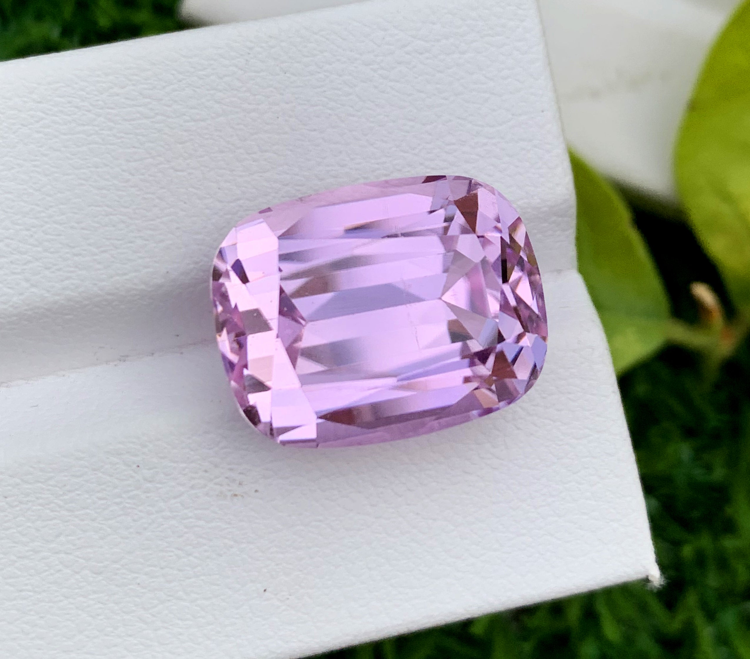 Cusshion Cut Pink Kunzite Gemstone, Loose Gemstone, Kunzite Faceted Cut Stone - 23.49 CT