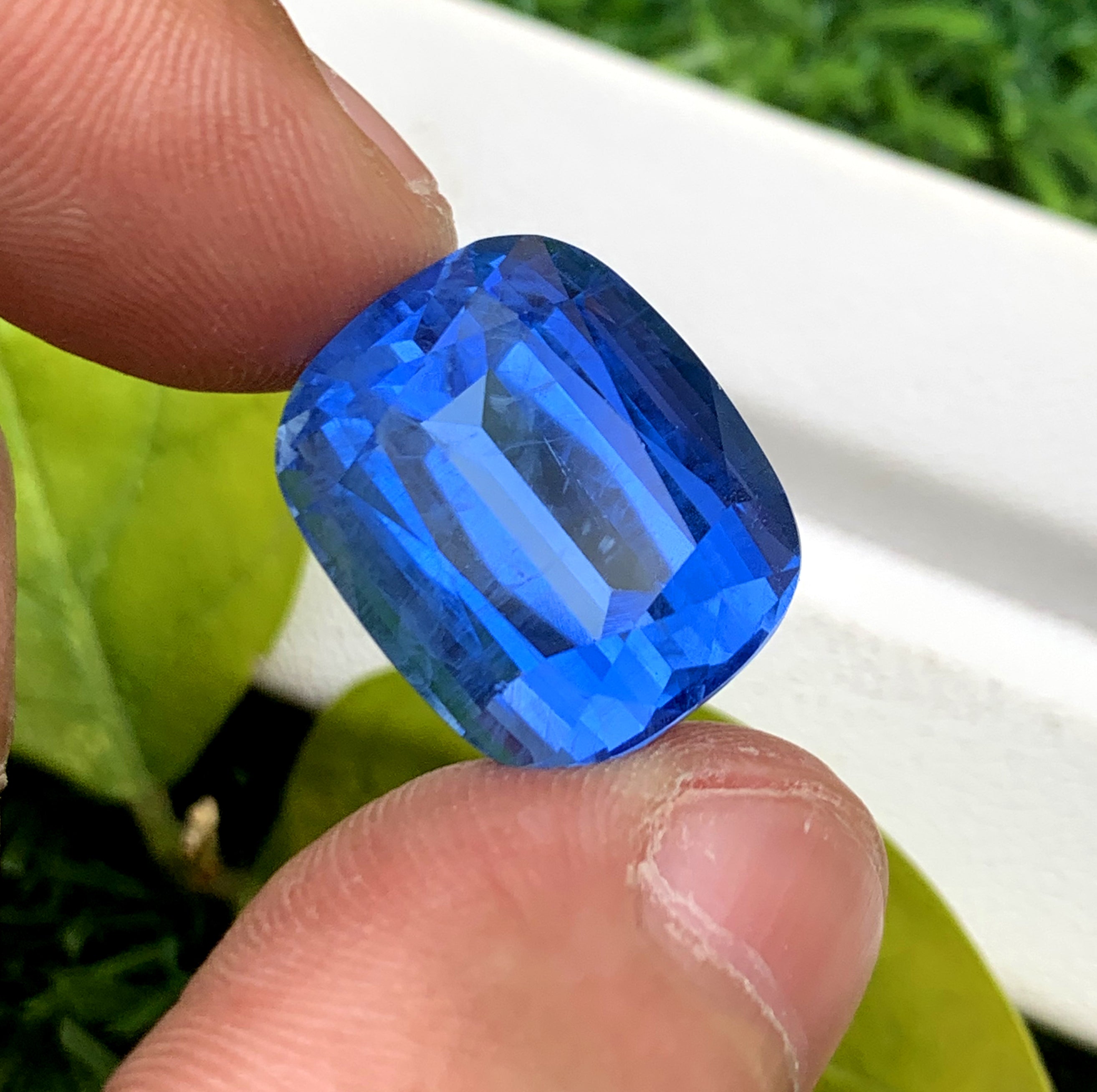 Deep Blue Santa Maria Color Aquamarine Gemstone, Loose Gemstone, Aquamarine Faceted Cut Stone - 20.87 Carats