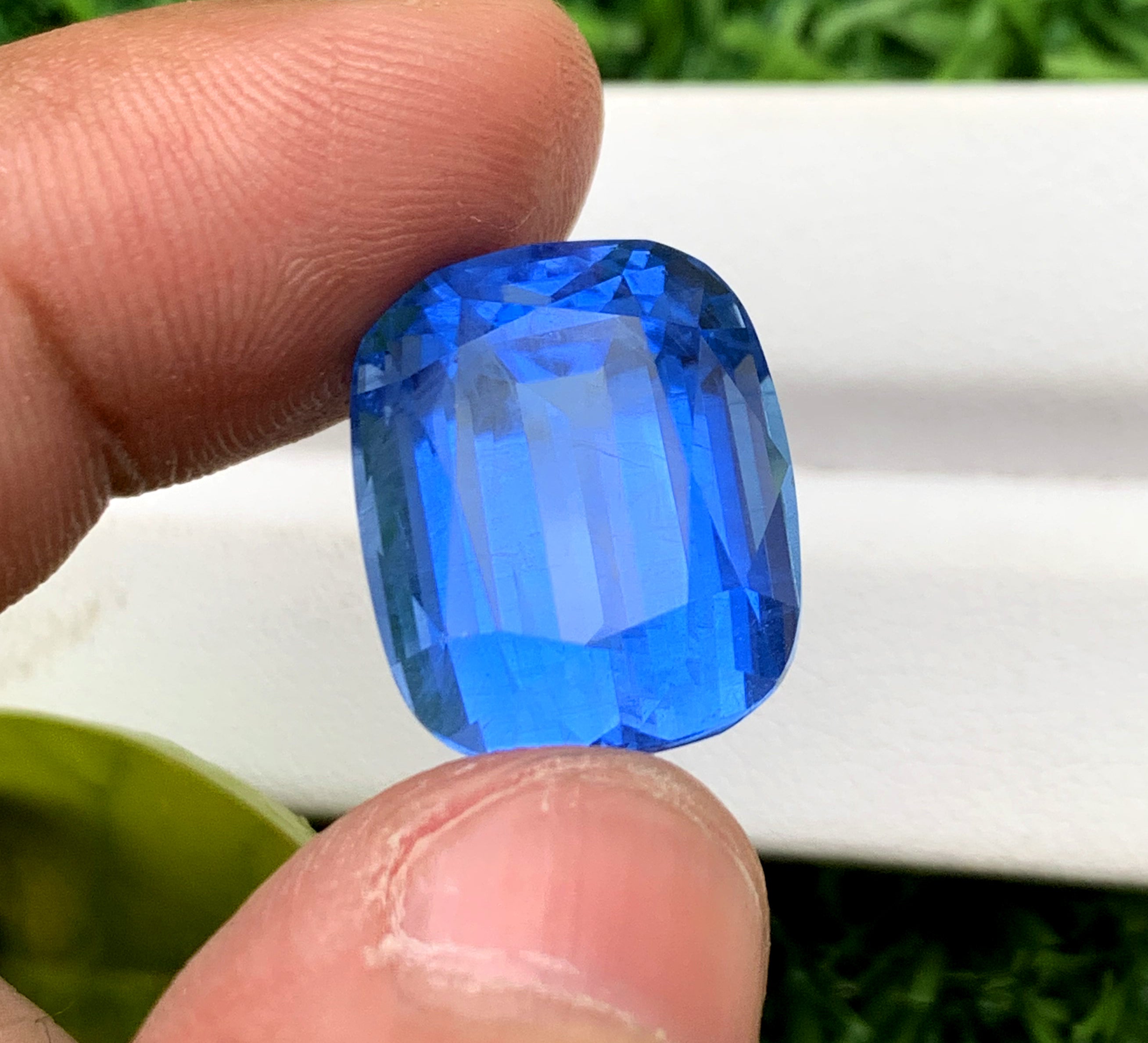 Deep Blue Santa Maria Color Aquamarine Gemstone, Loose Gemstone, Aquamarine Faceted Cut Stone - 20.87 Carats