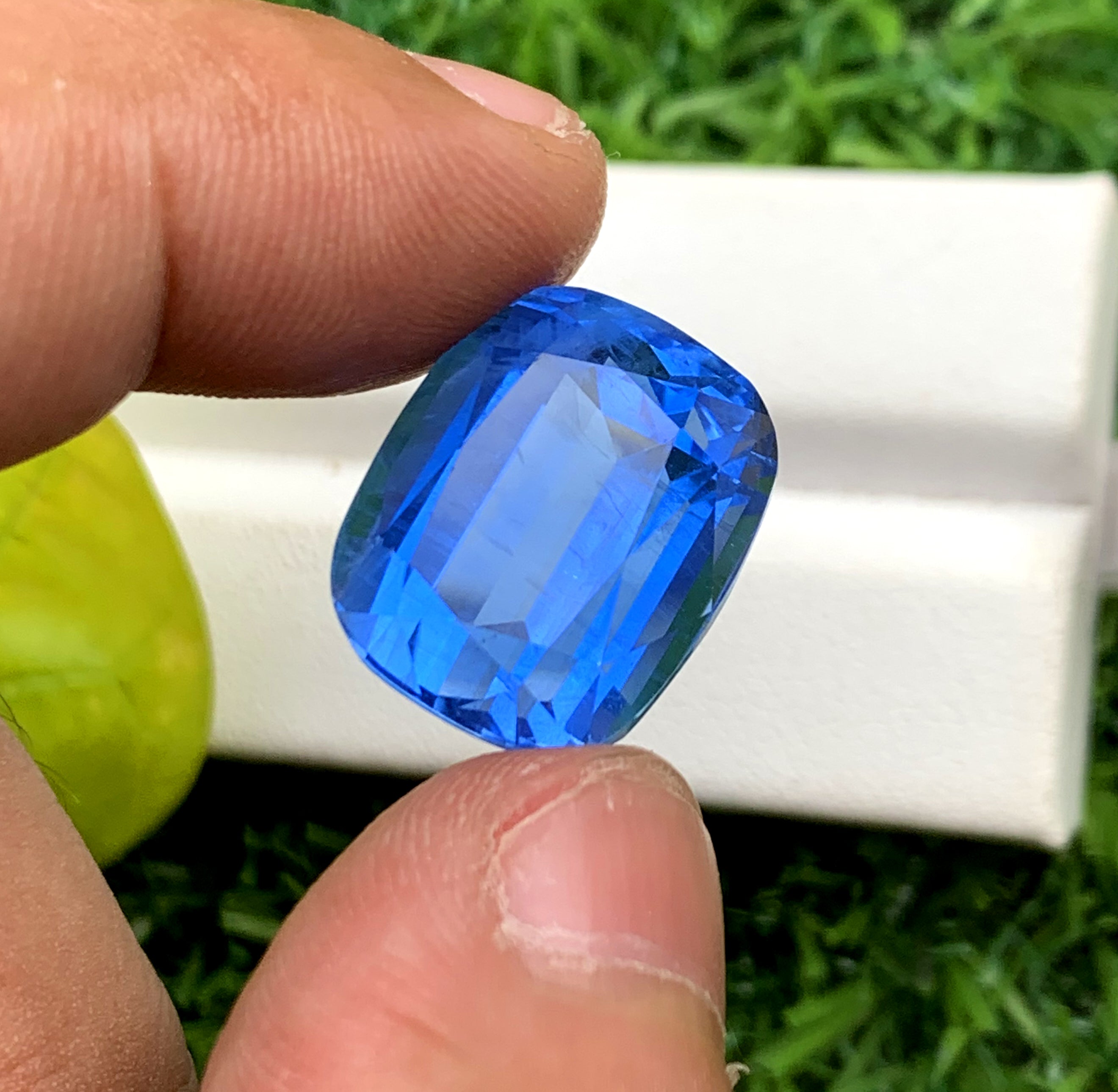 Deep Blue Santa Maria Color Aquamarine Gemstone, Loose Gemstone, Aquamarine Faceted Cut Stone - 20.87 Carats