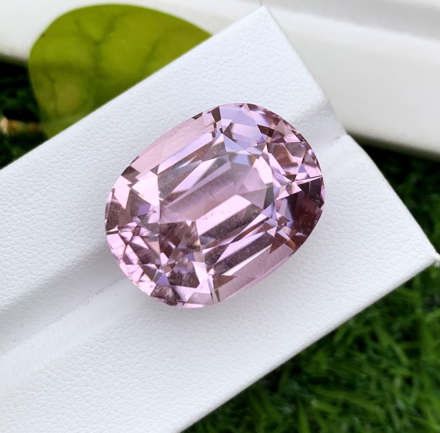 Cusshion Cut Pink Kunzite Gemstone, Loose Gemstone, Kunzite Faceted Cut Stone - 48.55 carat