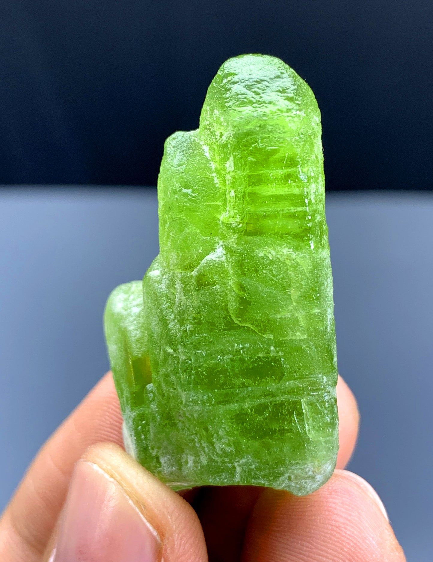 Lush Green Peridot Crystal from Supat valley Pakistan - 19 gram