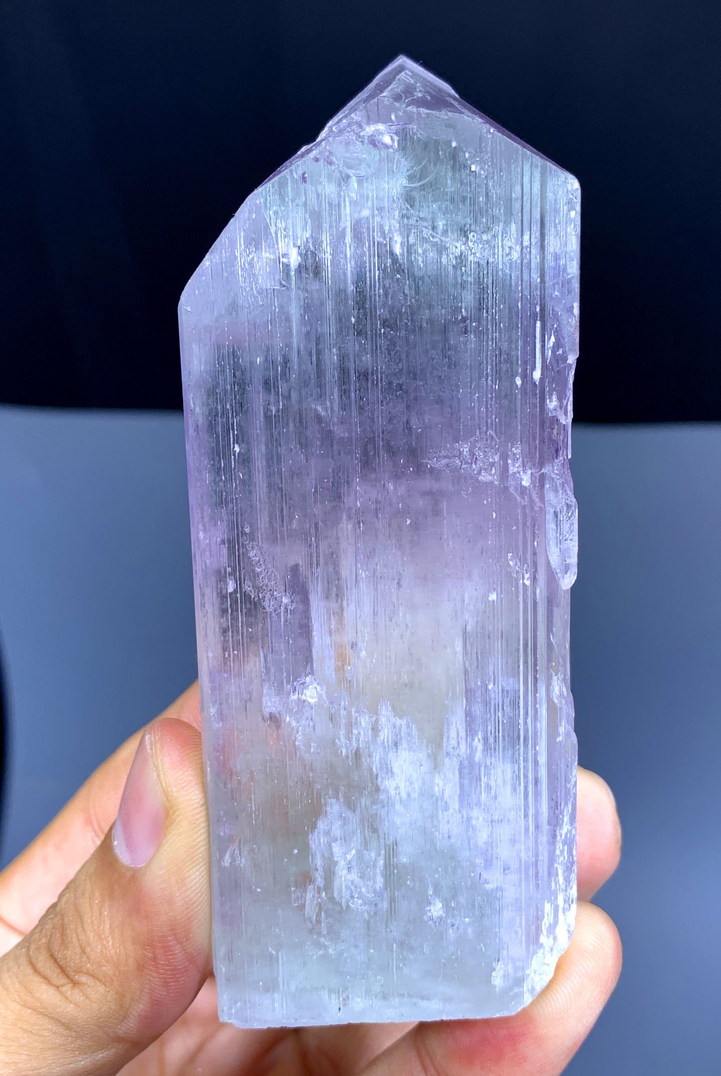 v Shape Terminated Pink Kunzite Crystal from Afghanistan - 243 gram