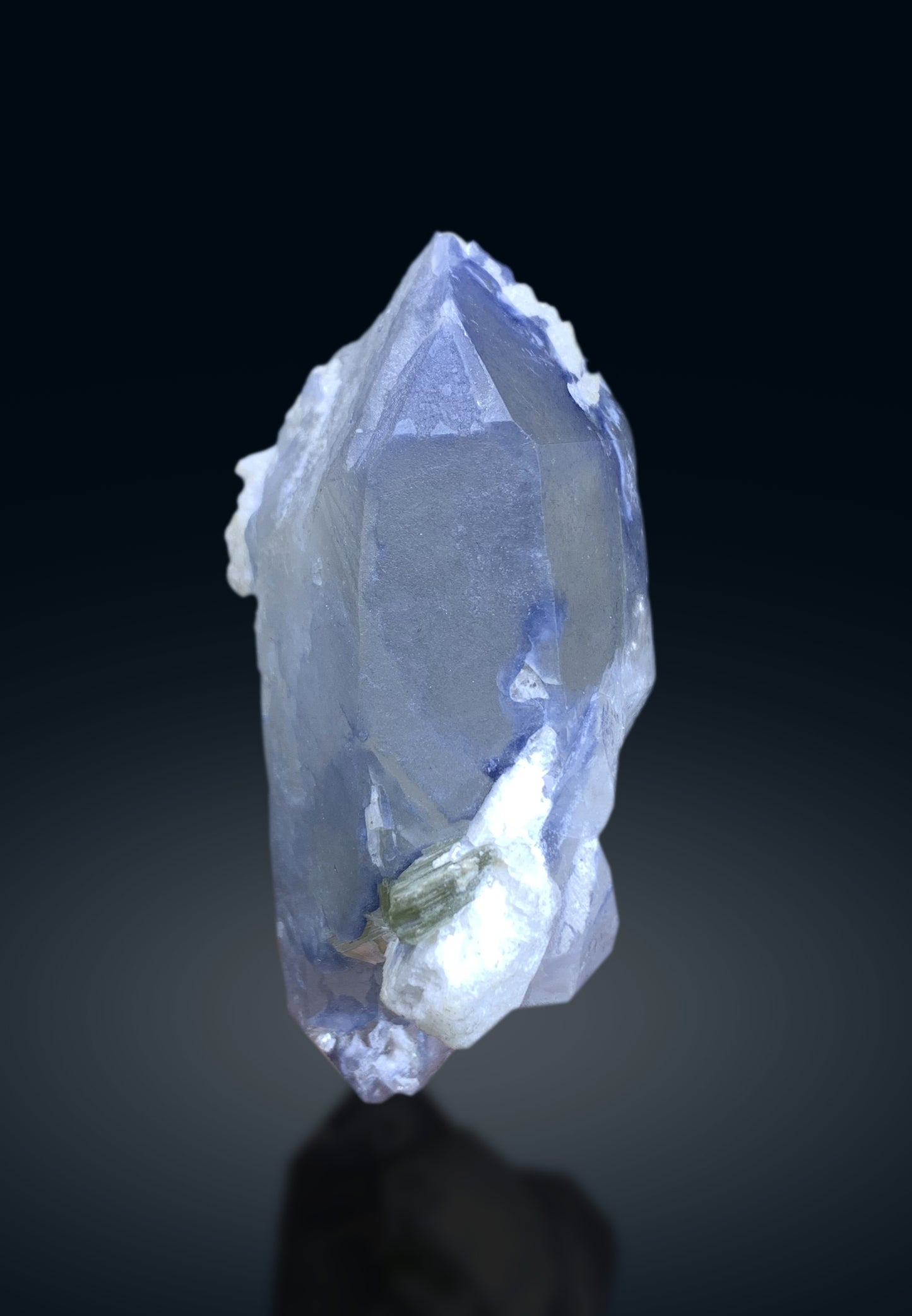 Indicolite Quartz with Mica from Afghanistan - 128 gram