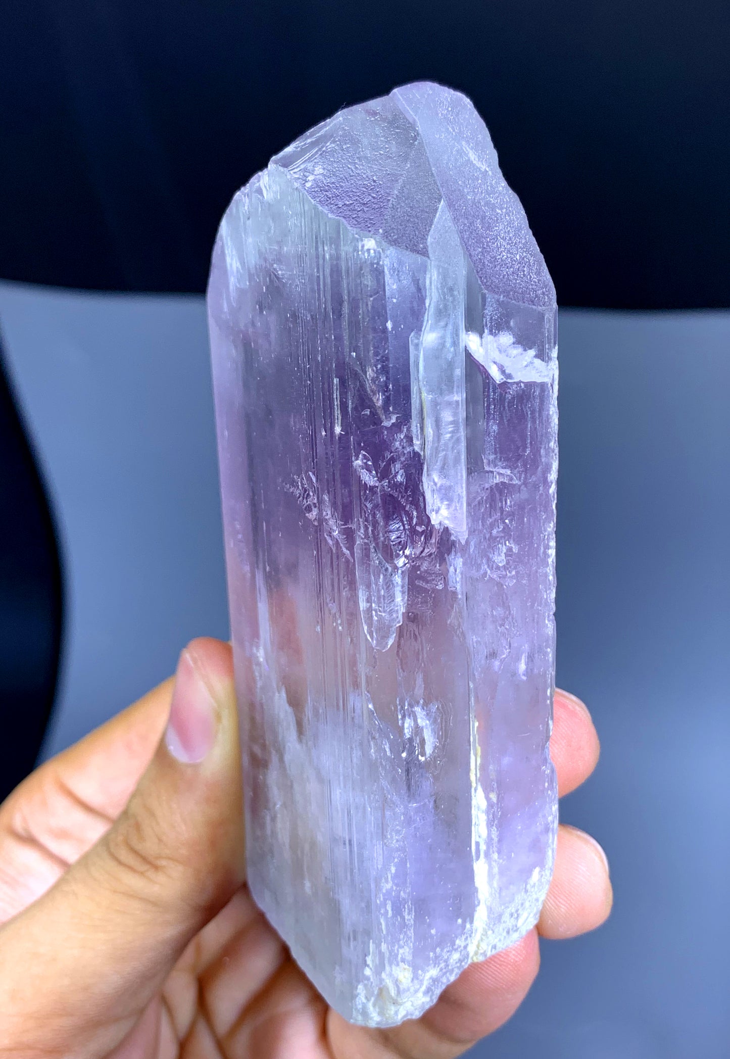 v Shape Terminated Pink Kunzite Crystal from Afghanistan - 243 gram