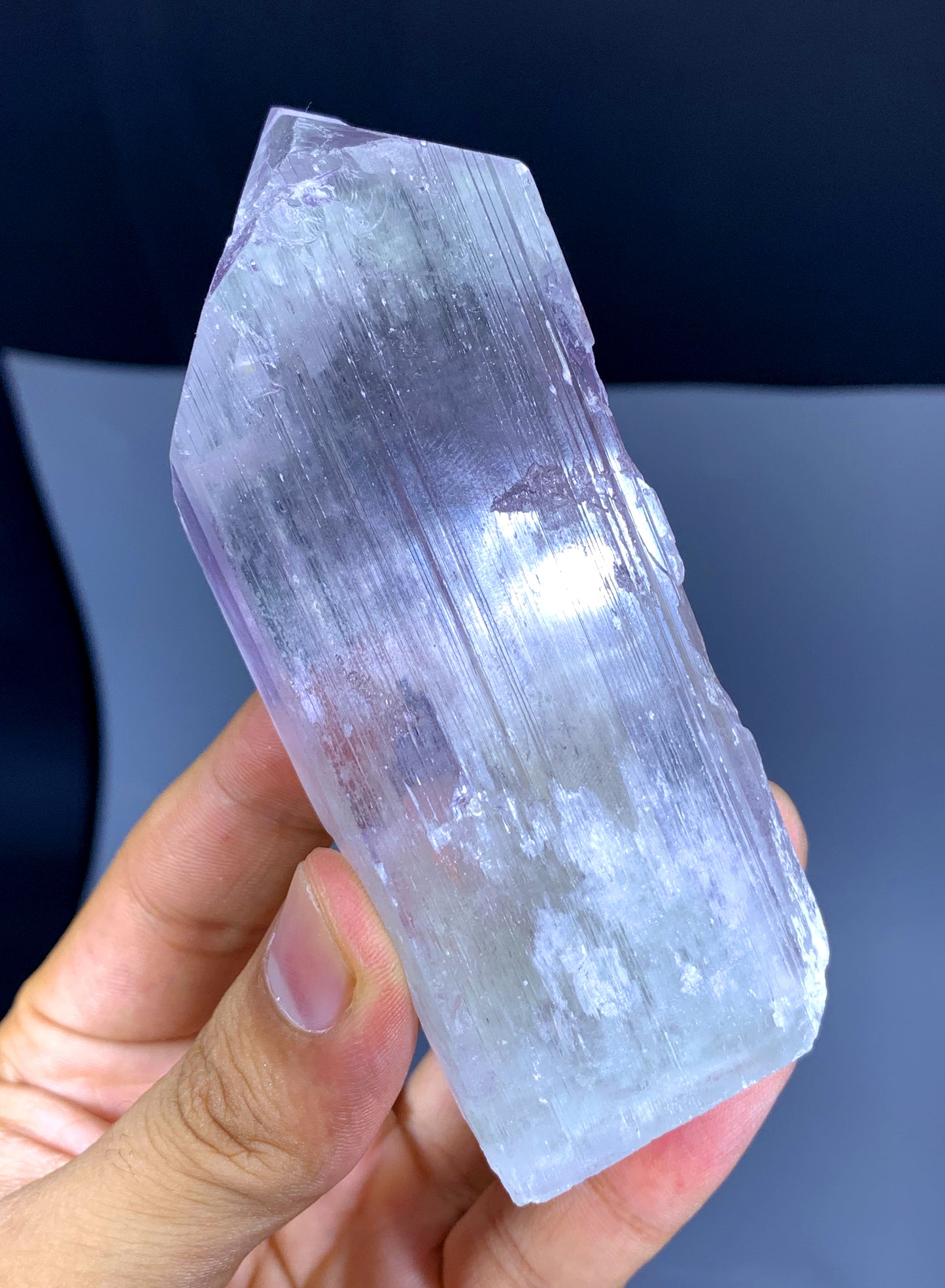 v Shape Terminated Pink Kunzite Crystal from Afghanistan - 243 gram