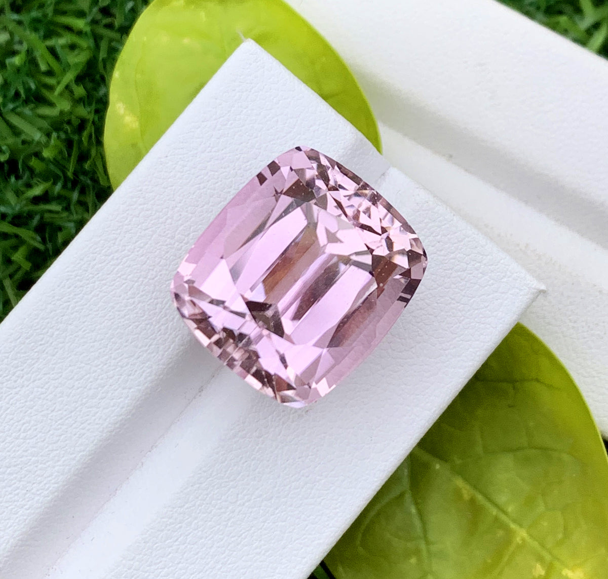 Cusshion Cut Pink Kunzite Gemstone, Loose Gemstone, Kunzite Faceted Cut Stone, Gemstone Jewelry - 45.05 carat