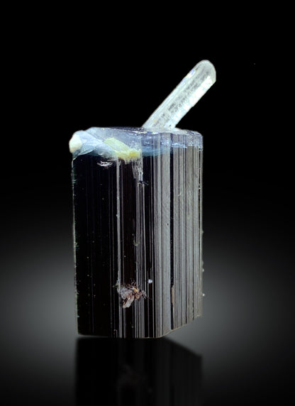 Natural Blue Cap Tourmaline with Aquamarine from Skardu Pakistan - 16 gram